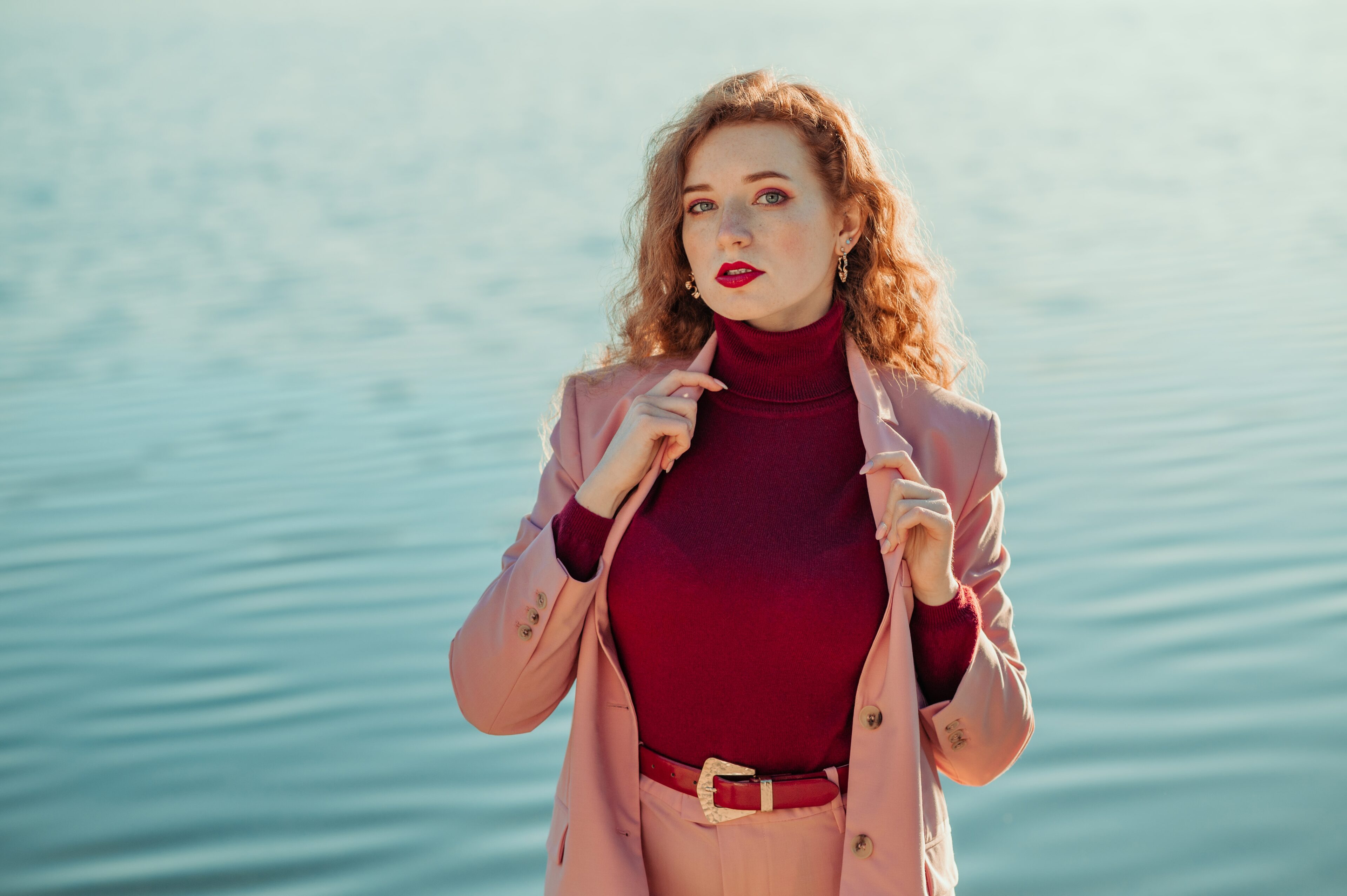 Turtleneck Sweater And Blazer