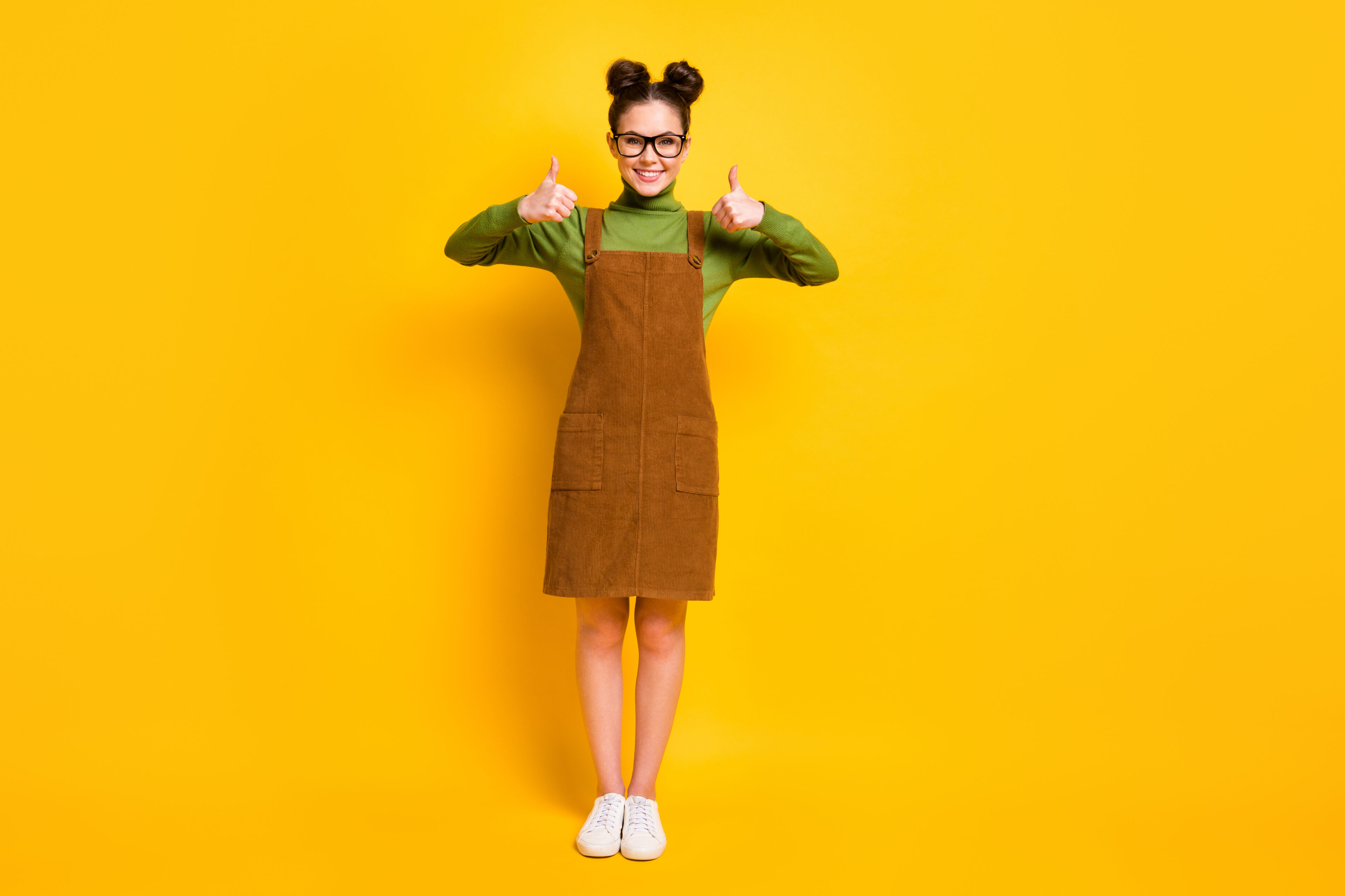 Sweater and Overalls Dress 