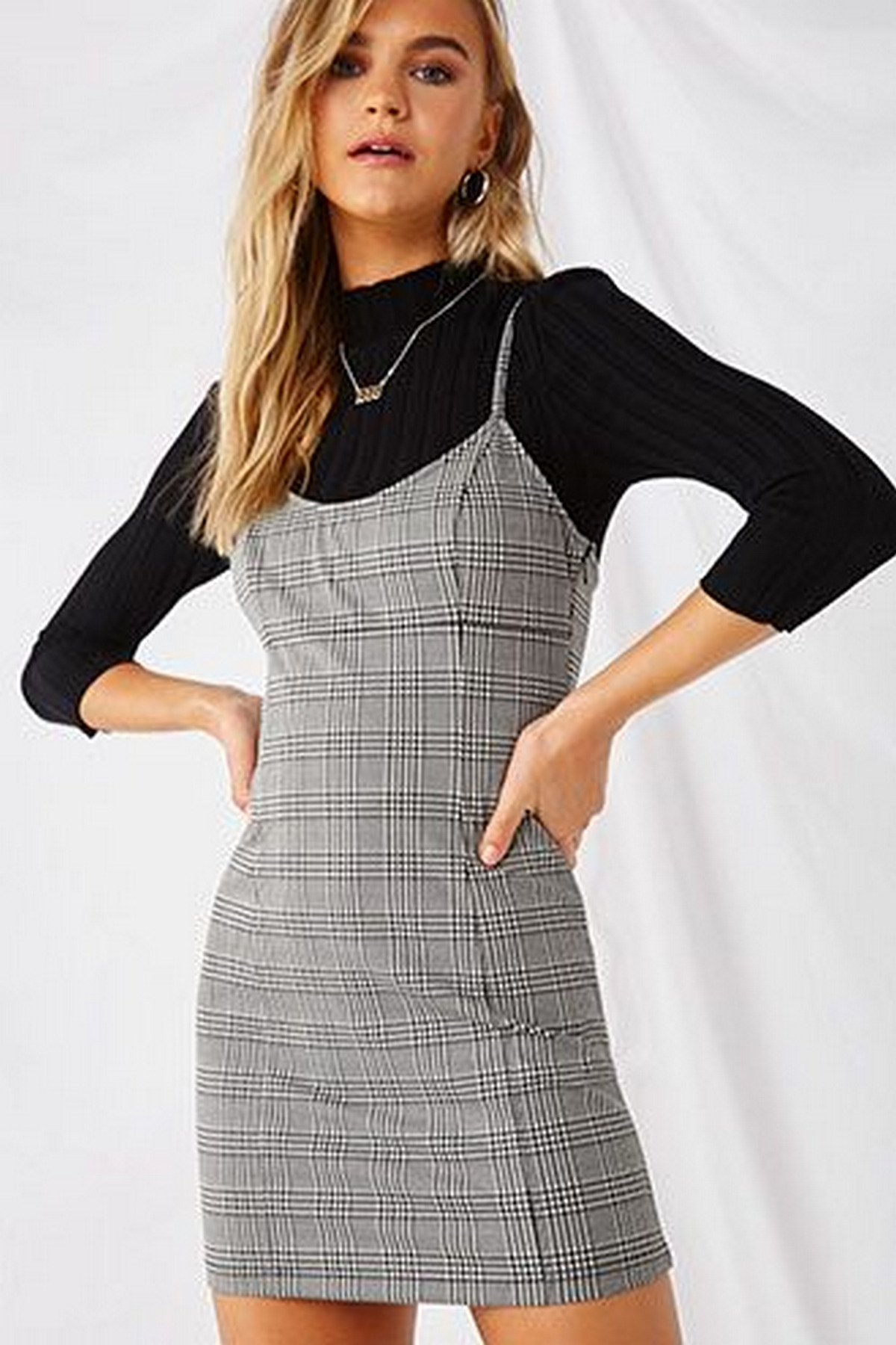 Camisole Dress And Long-Sleeve Shirt