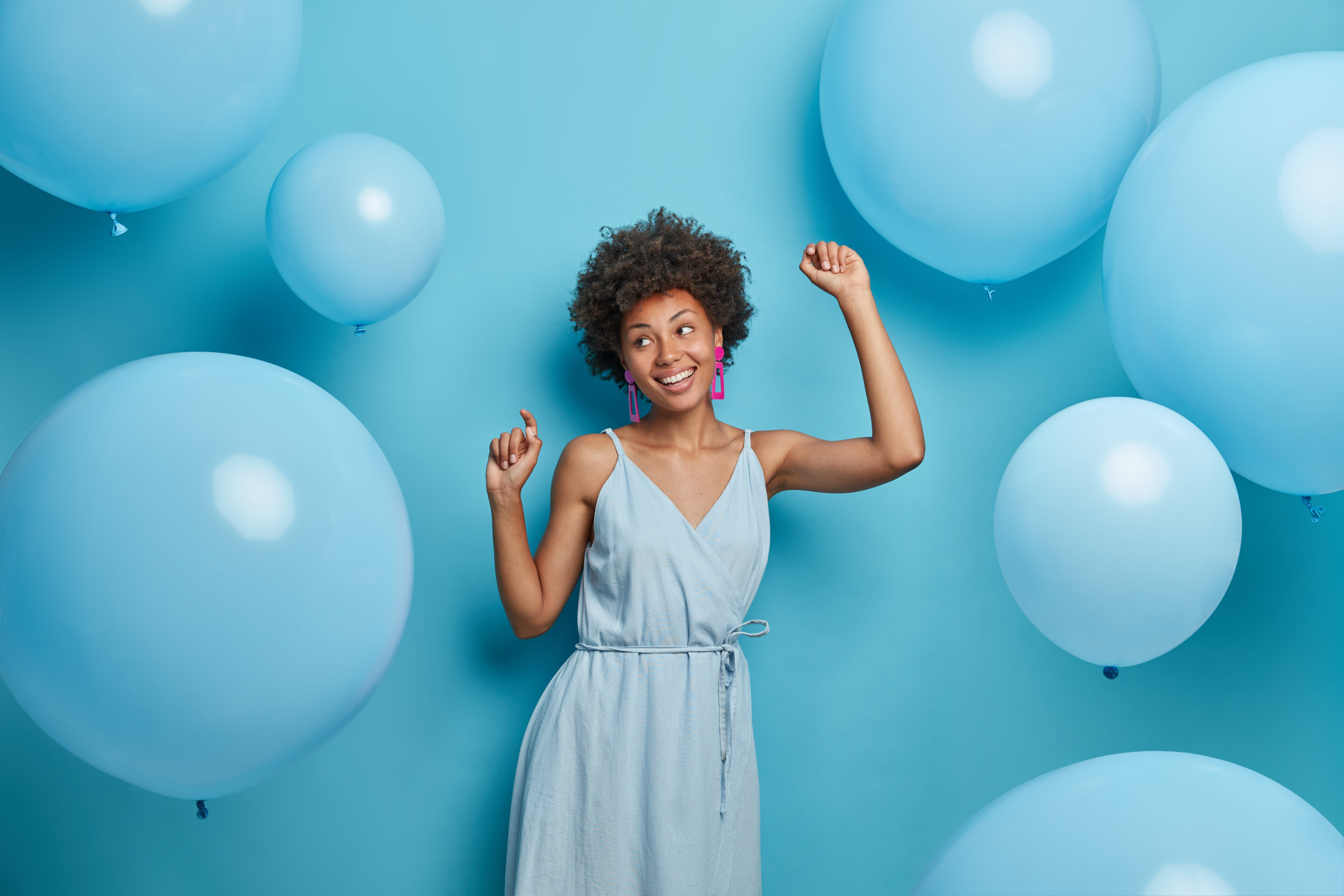 Blue Pastel Spaghetti Strap Dress