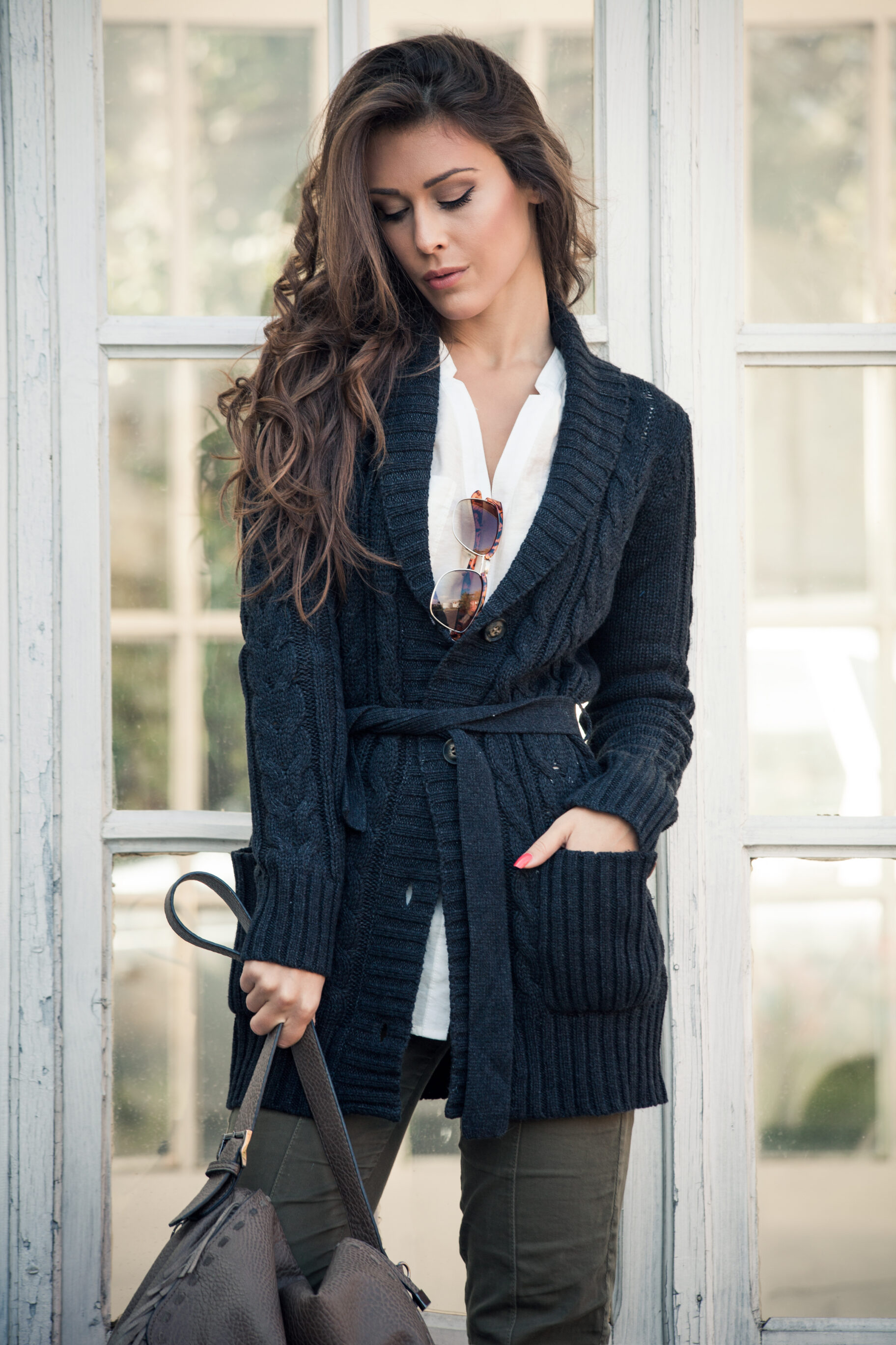 Shirt, Pants, And Cardigan