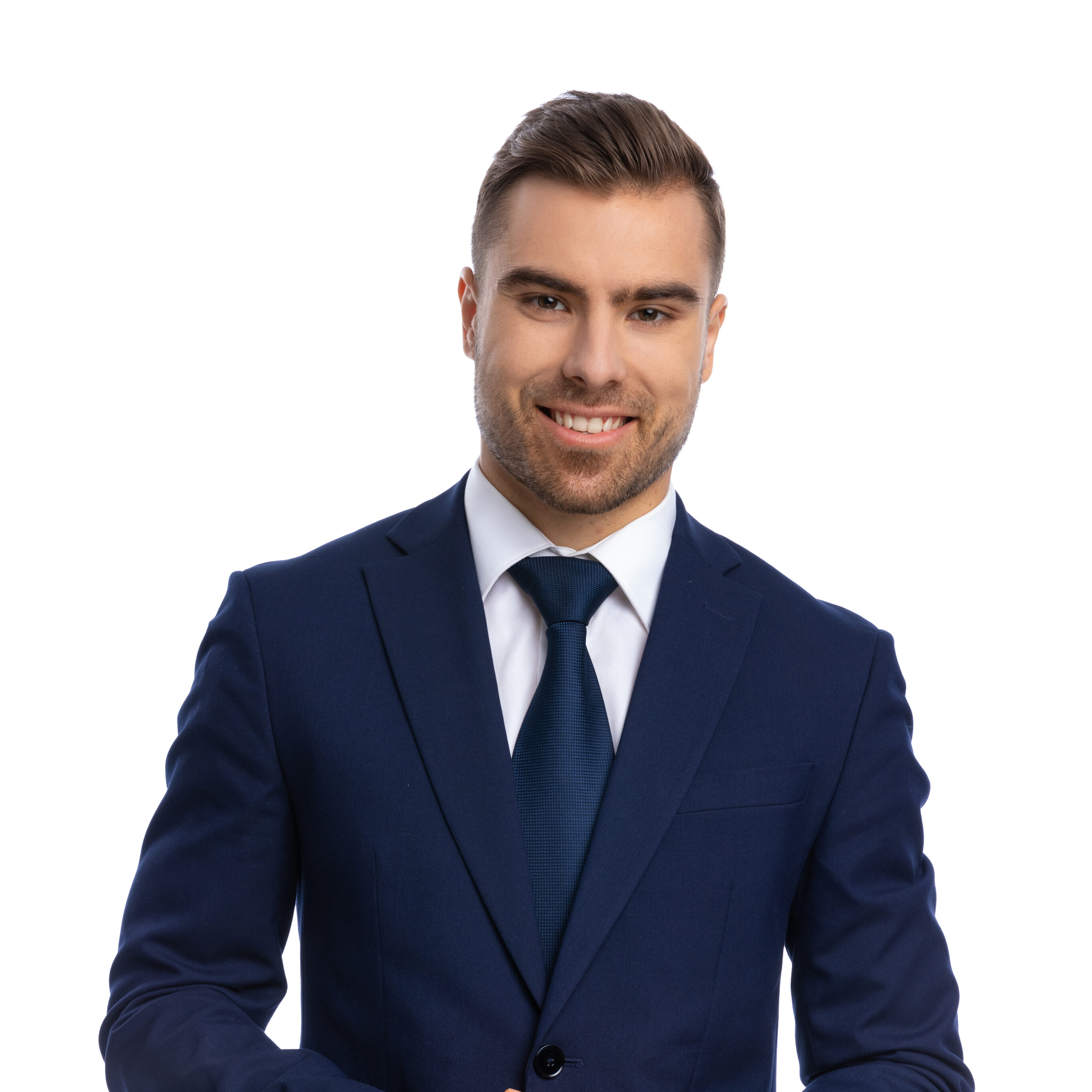 Navy Blue Suit And Tie 