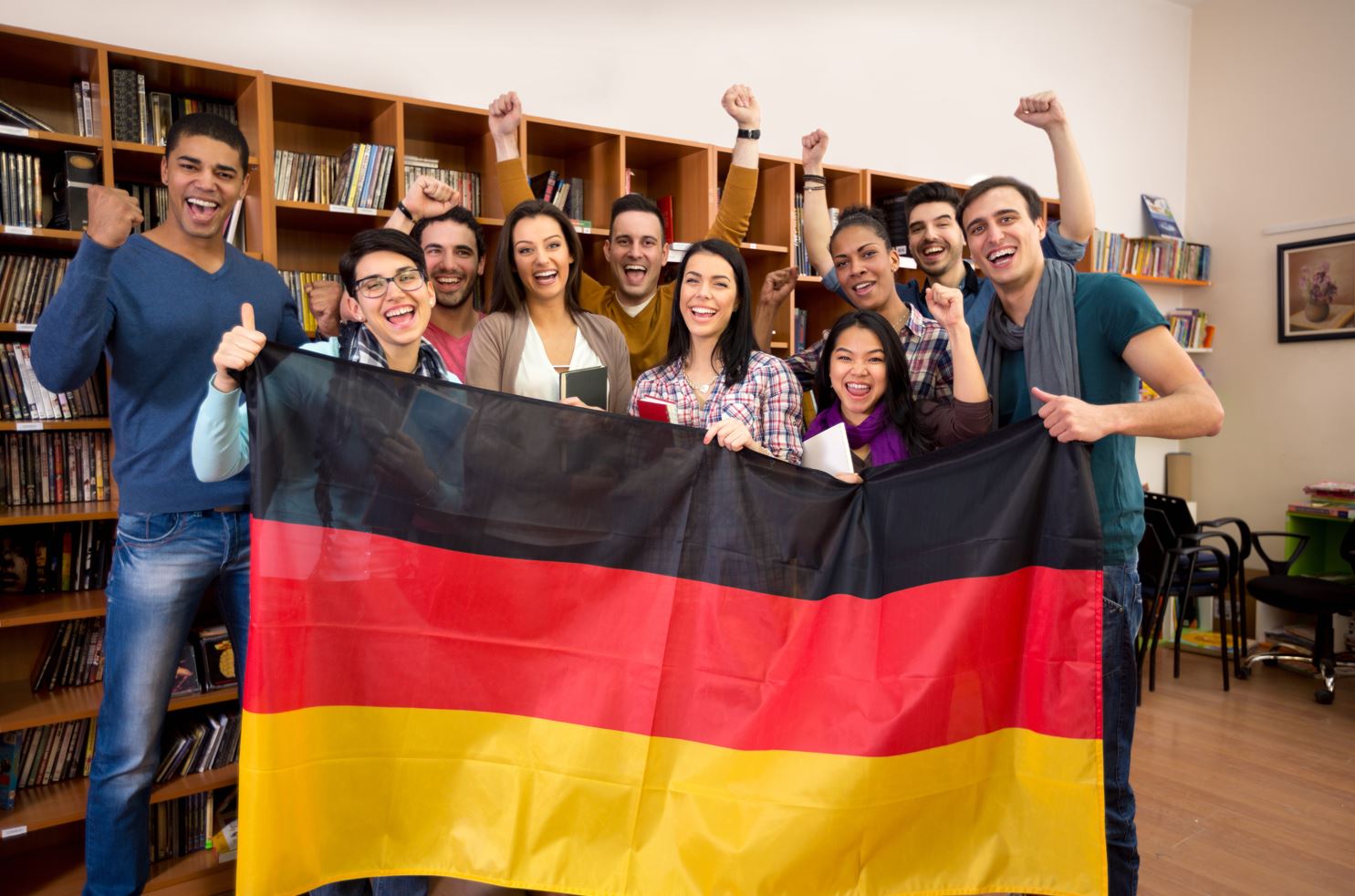 Germany students and other students from around the world