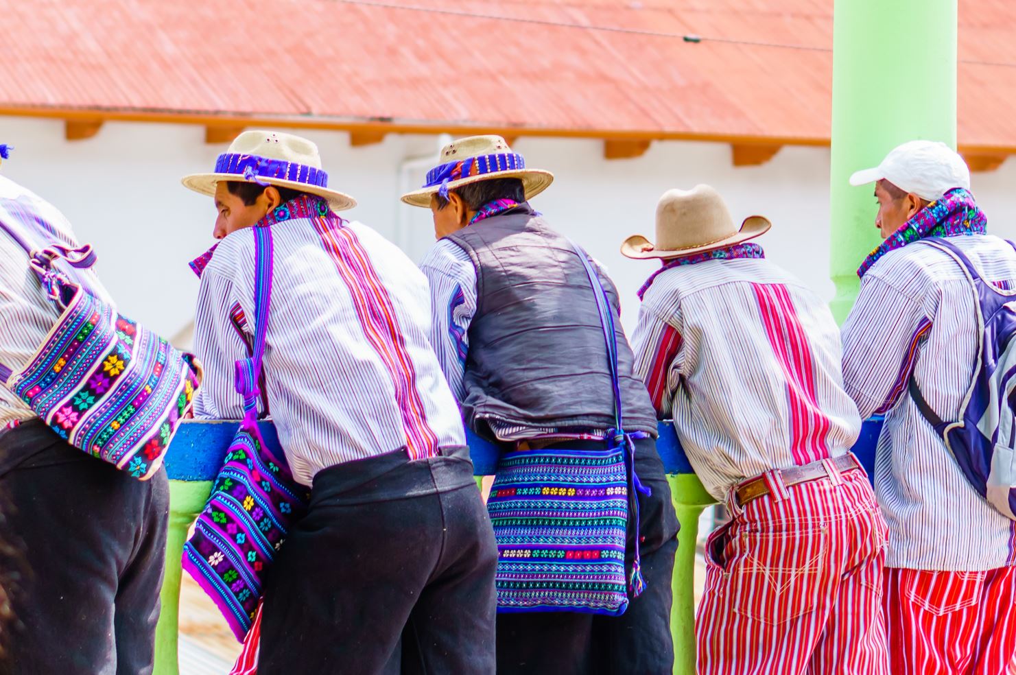 Local Guatemalan males at a village in Guatemala
