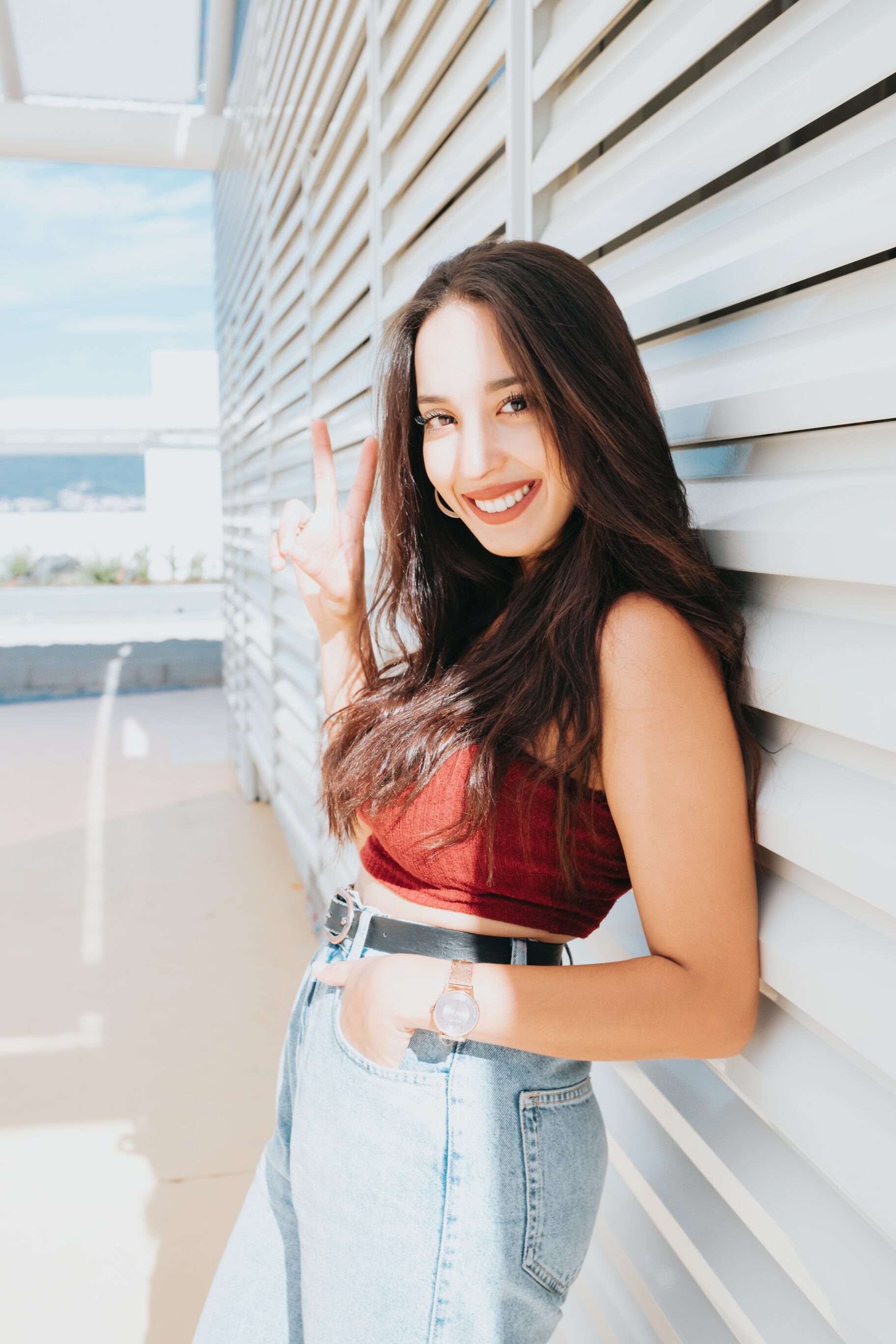 Red Crop Top