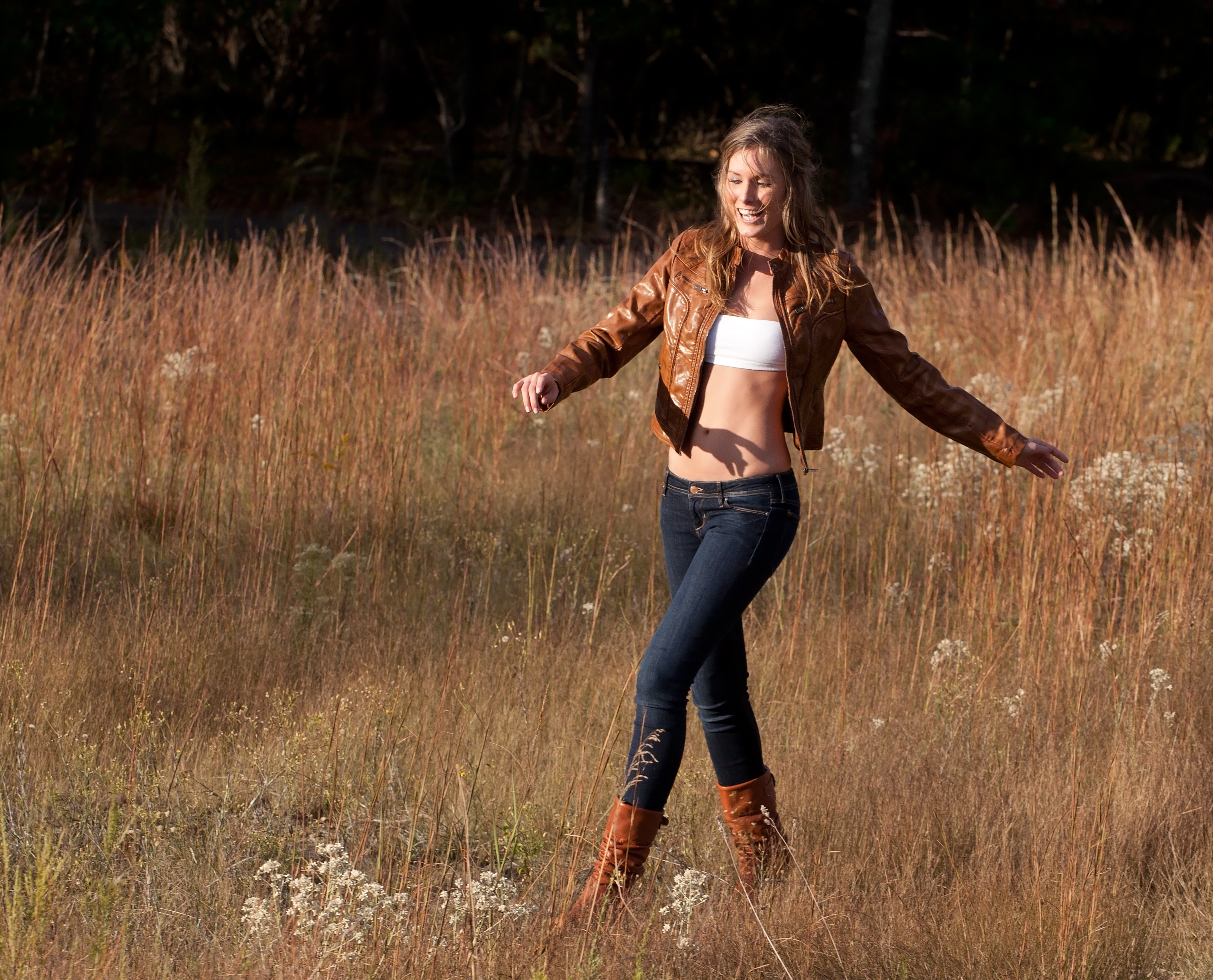Skinny Jeans, Jackets And Brown Boots