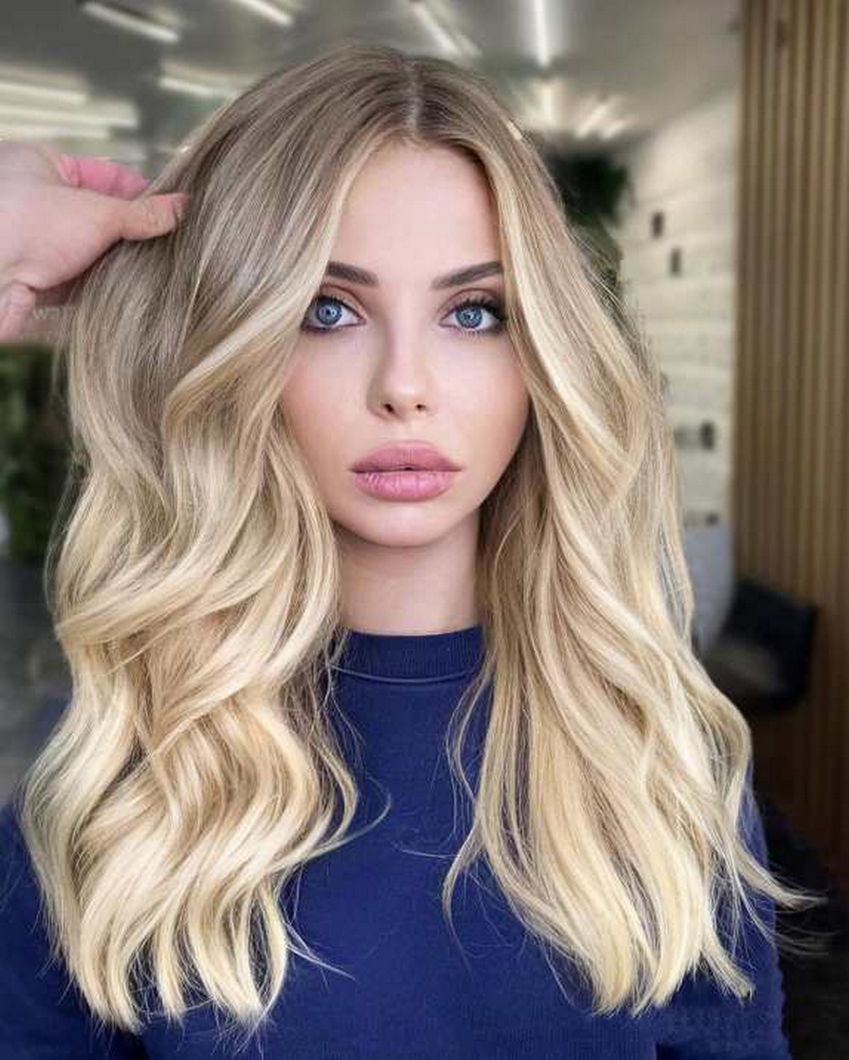 Beige and Creamy Blonde Hair Color