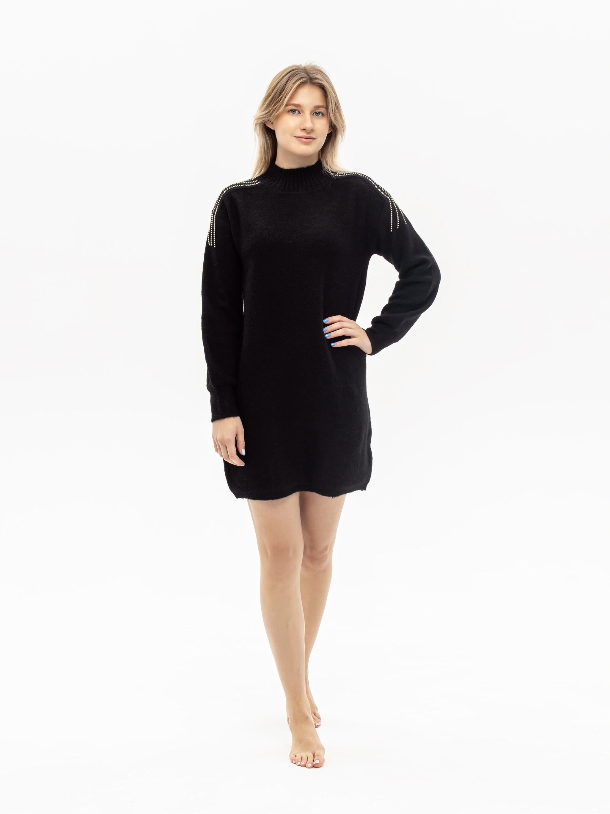 Knitted Turtleneck Dress