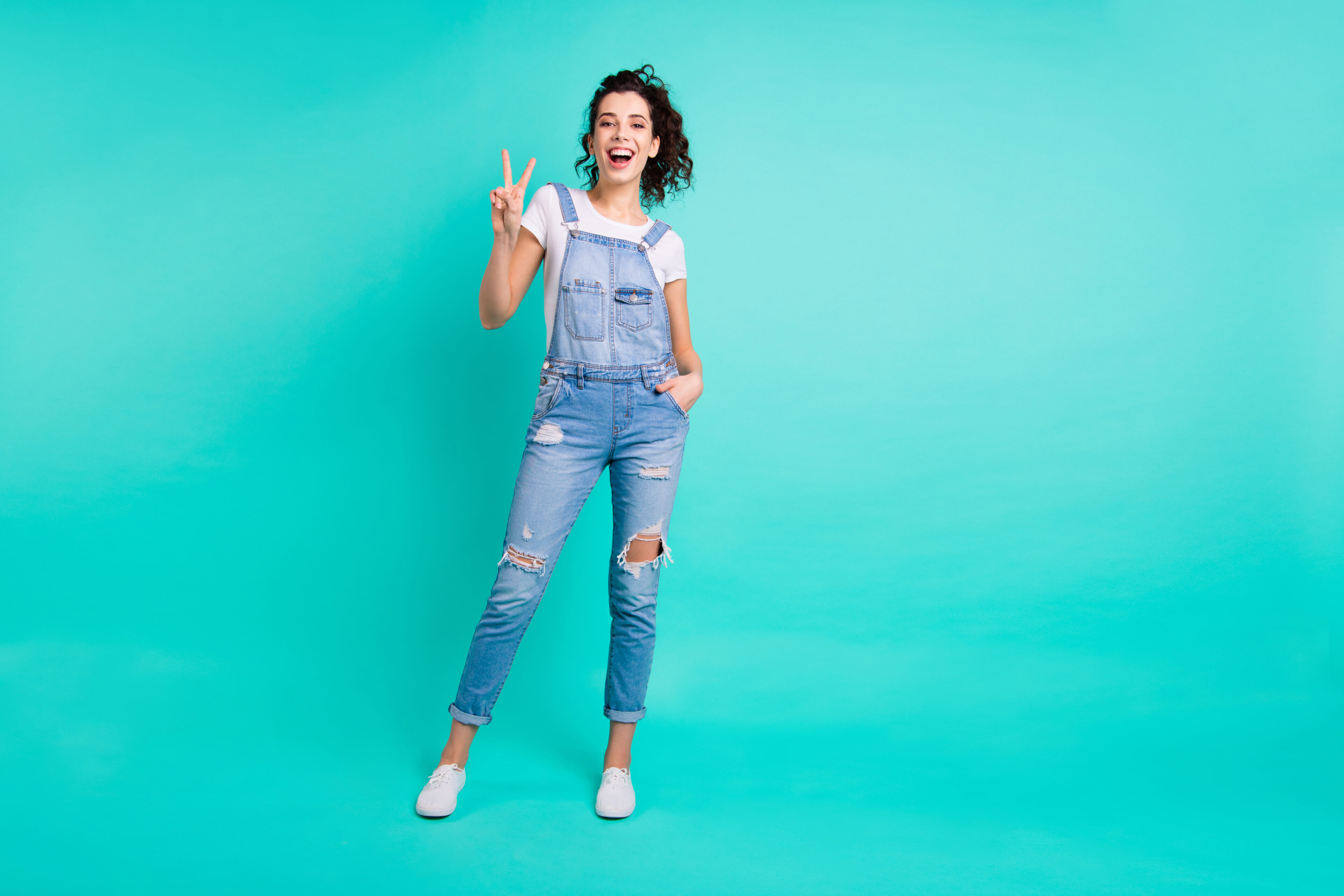 Overalls Jeans And T-shirt