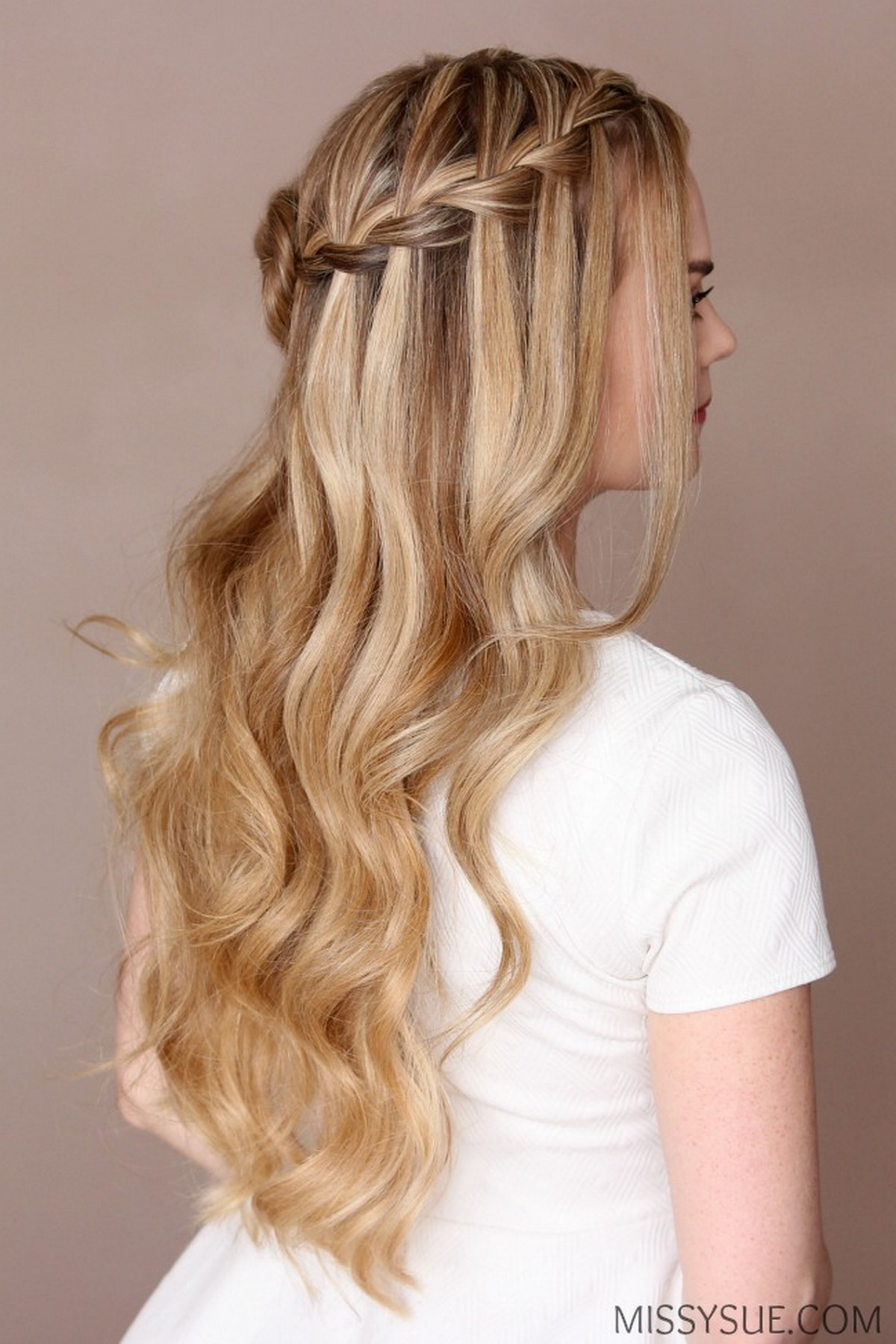 Waterfall Crown Braid