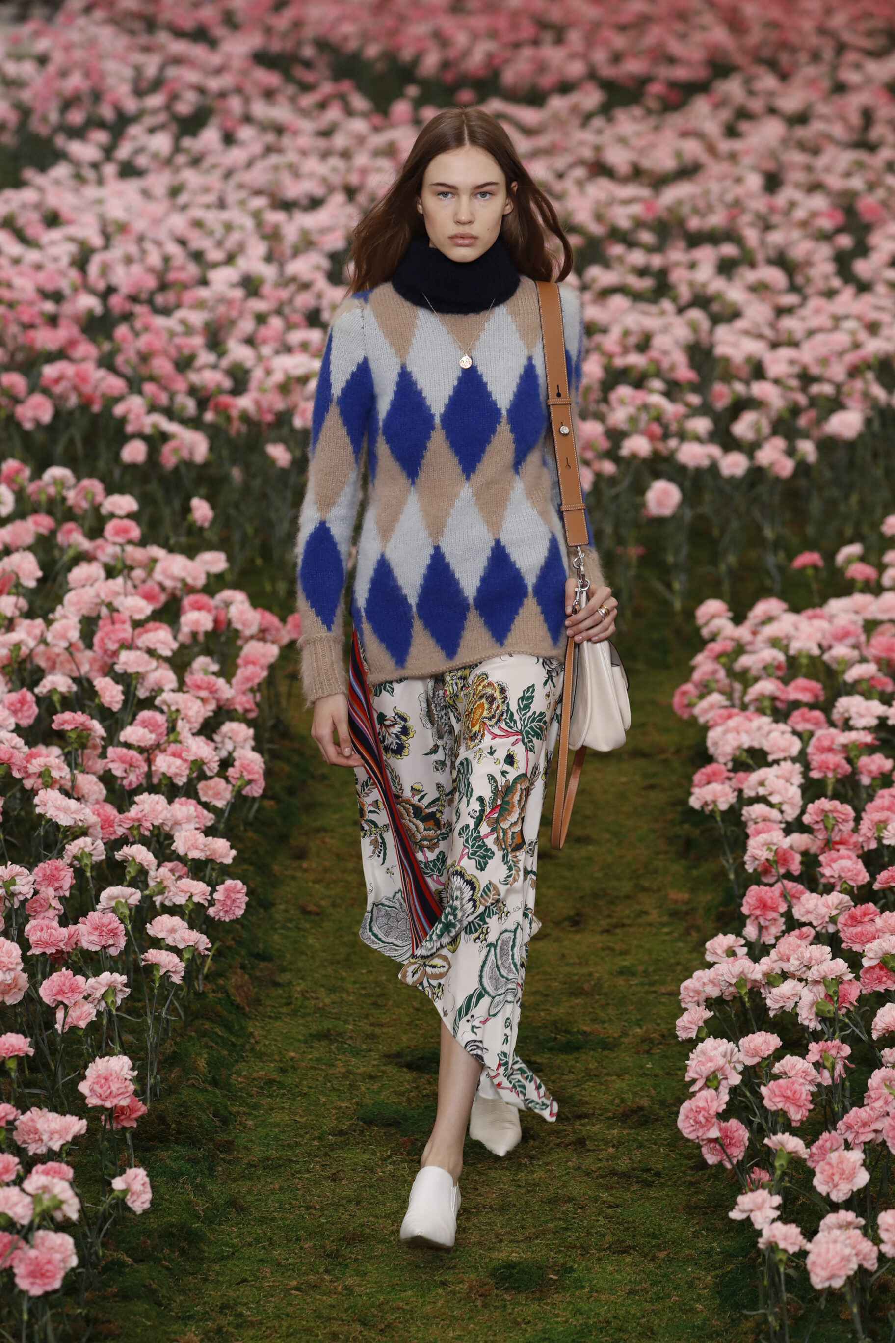 Sweater and Floral Skirt