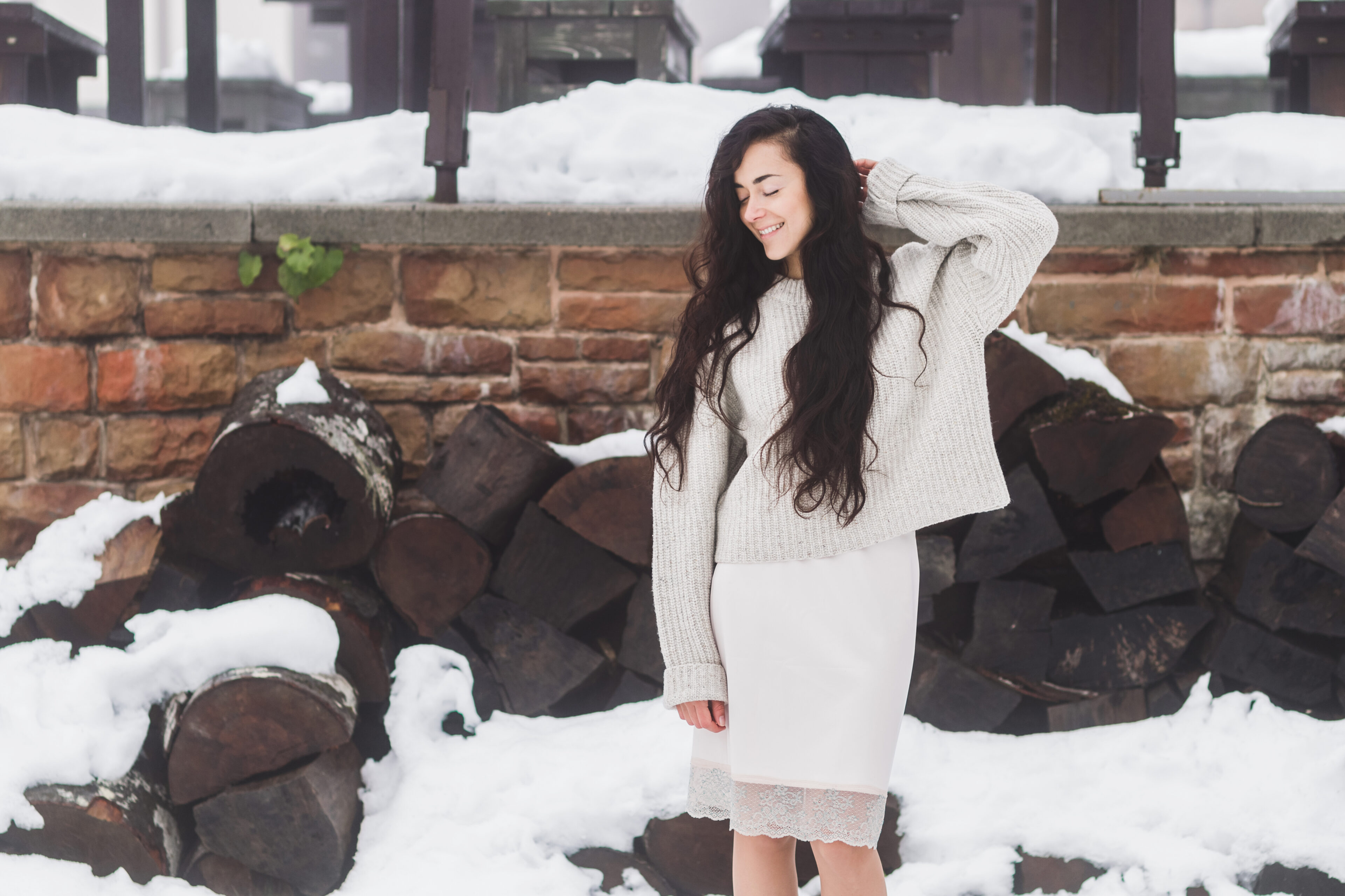 A Wool Skirt And Sweater