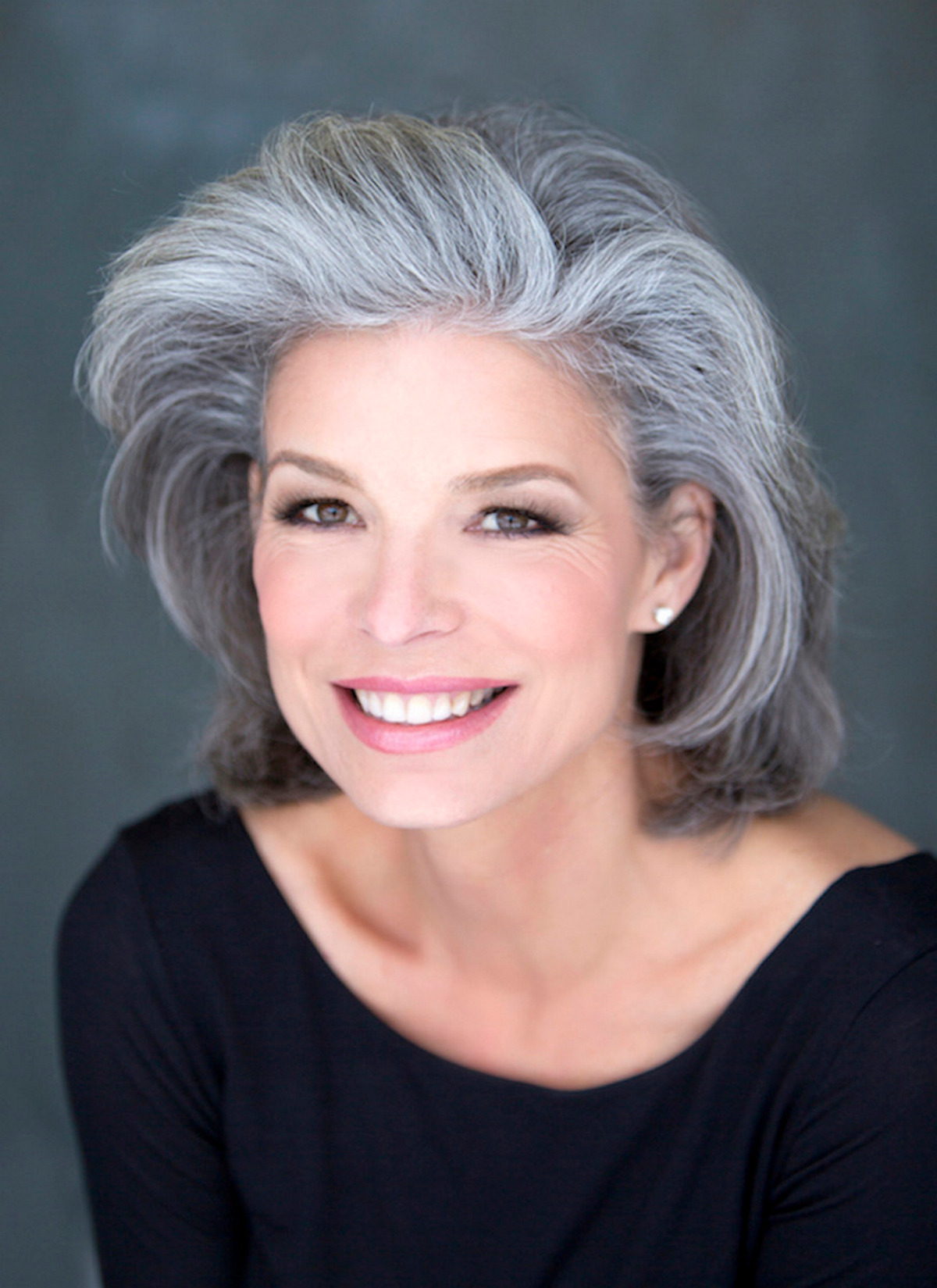 Salt and pepper hair