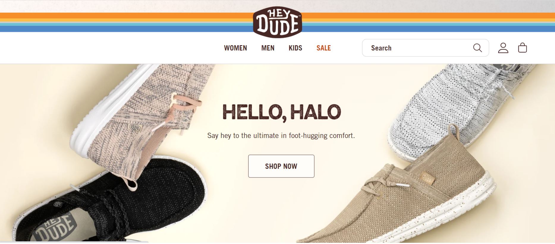 Hey Dudes shoes. Photo screenshotted from Hey Dudes’ official website.