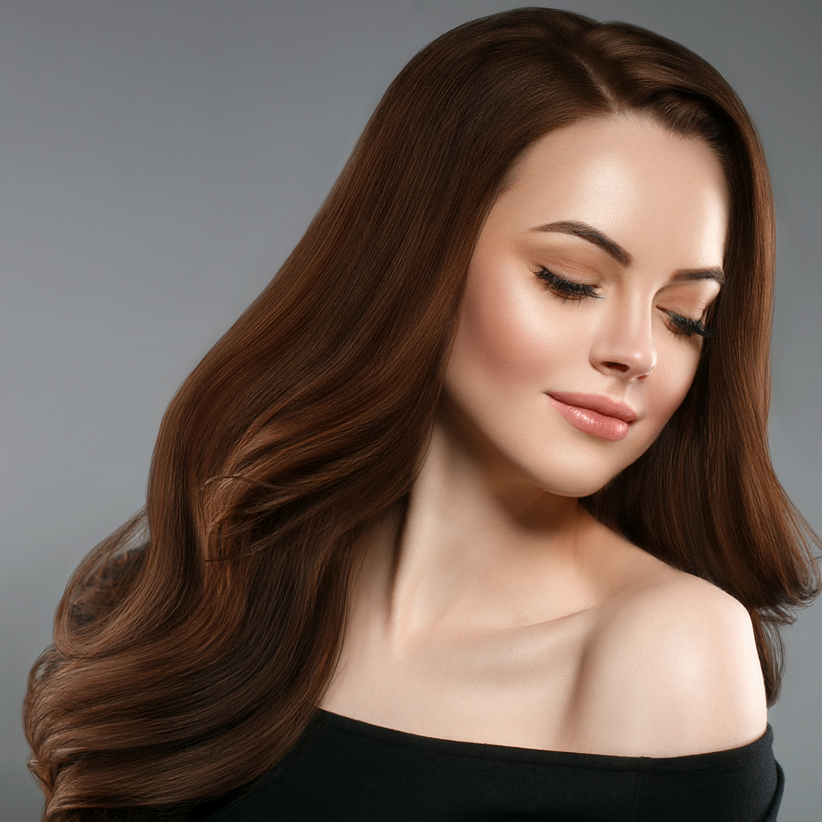 dark chocolate hair