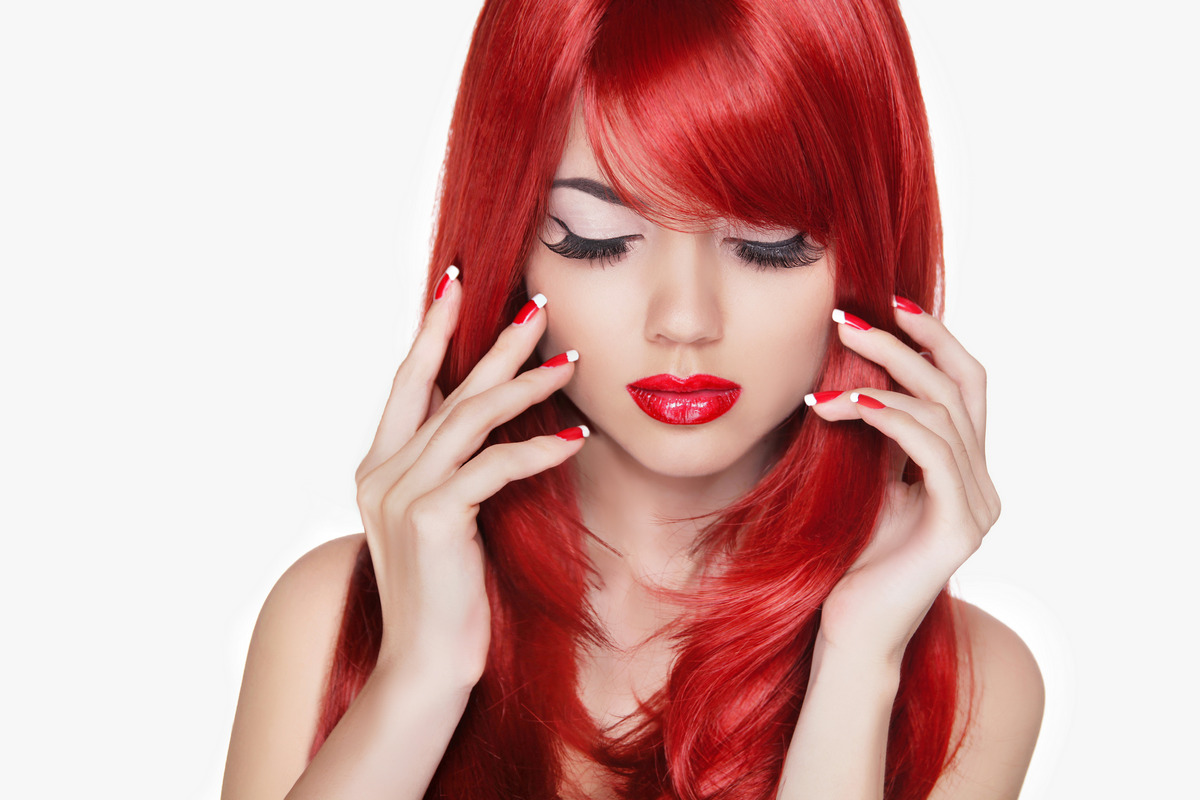 Layer Vibrant Mahogany Red Hair