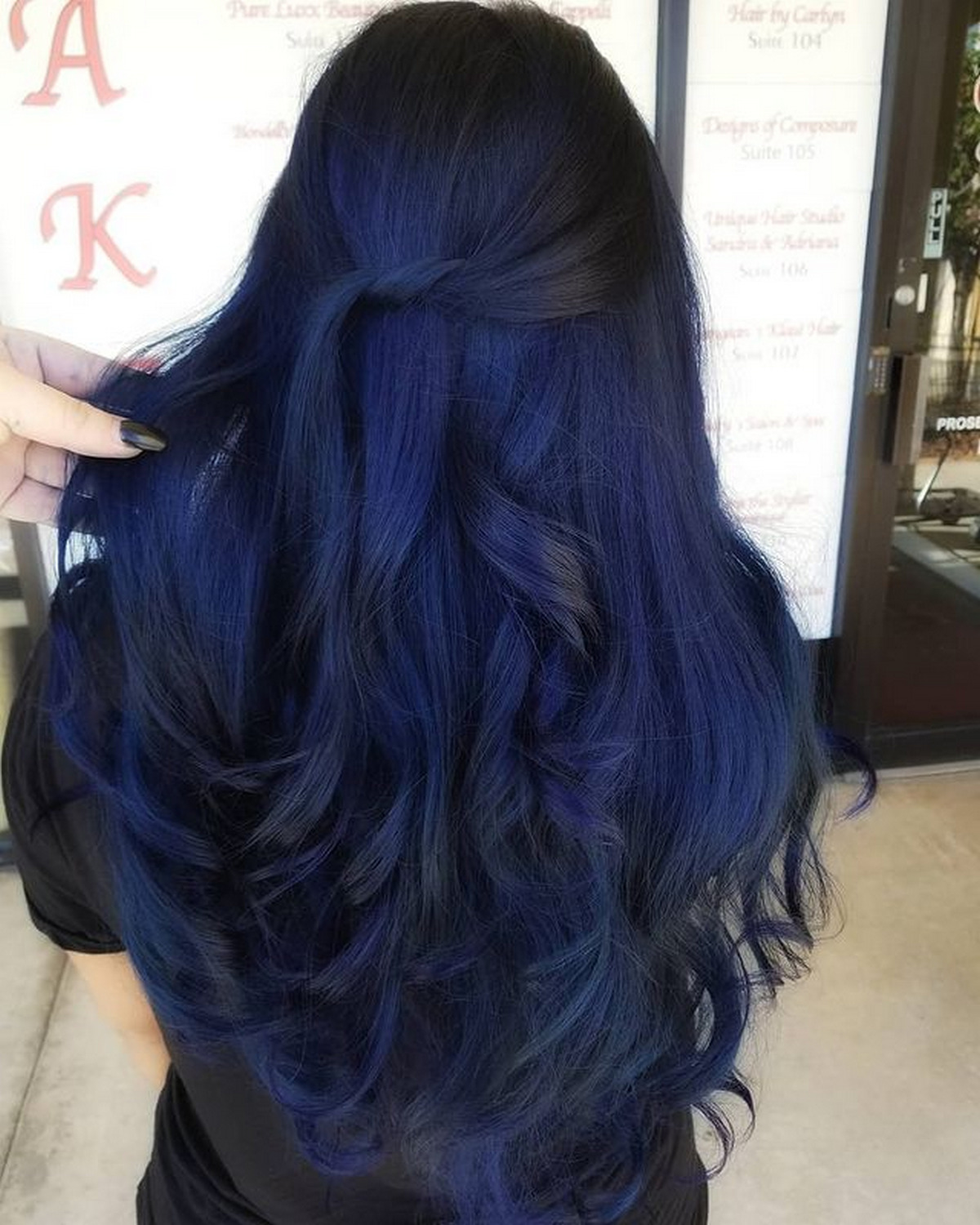 midnight blue hair color for menTikTok Search