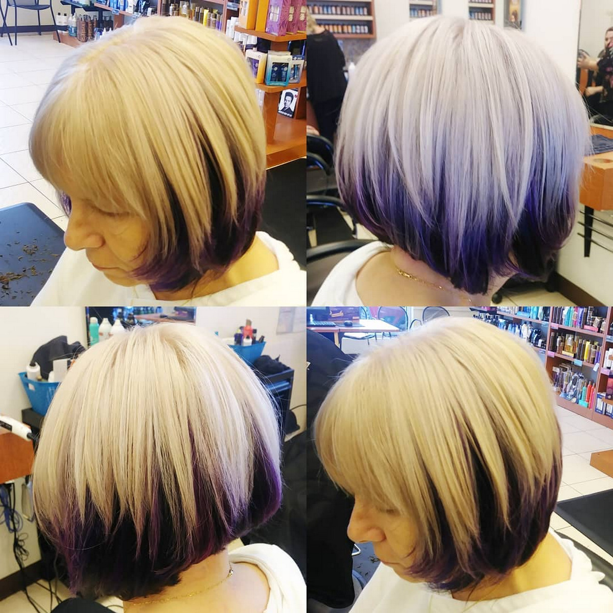 Purple-Lavender Ombre Bob