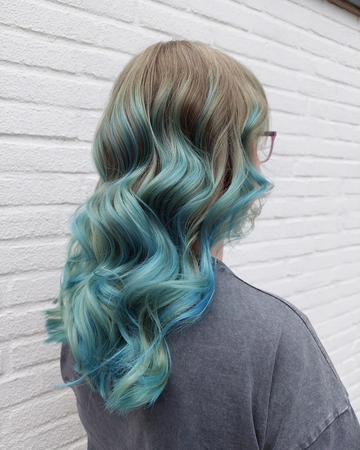 Turquoise Balayage