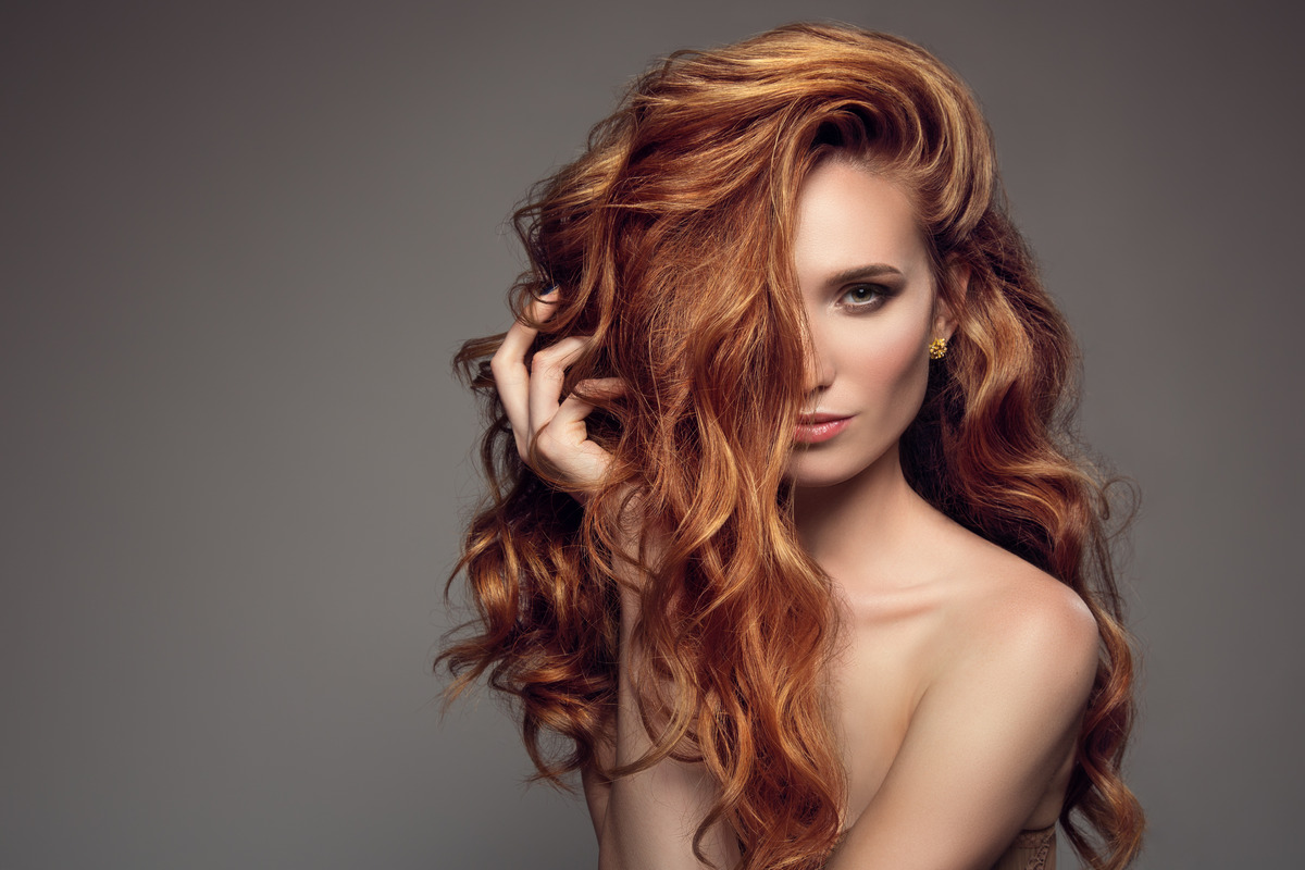 Long Wavy, Ginger-Red Hair