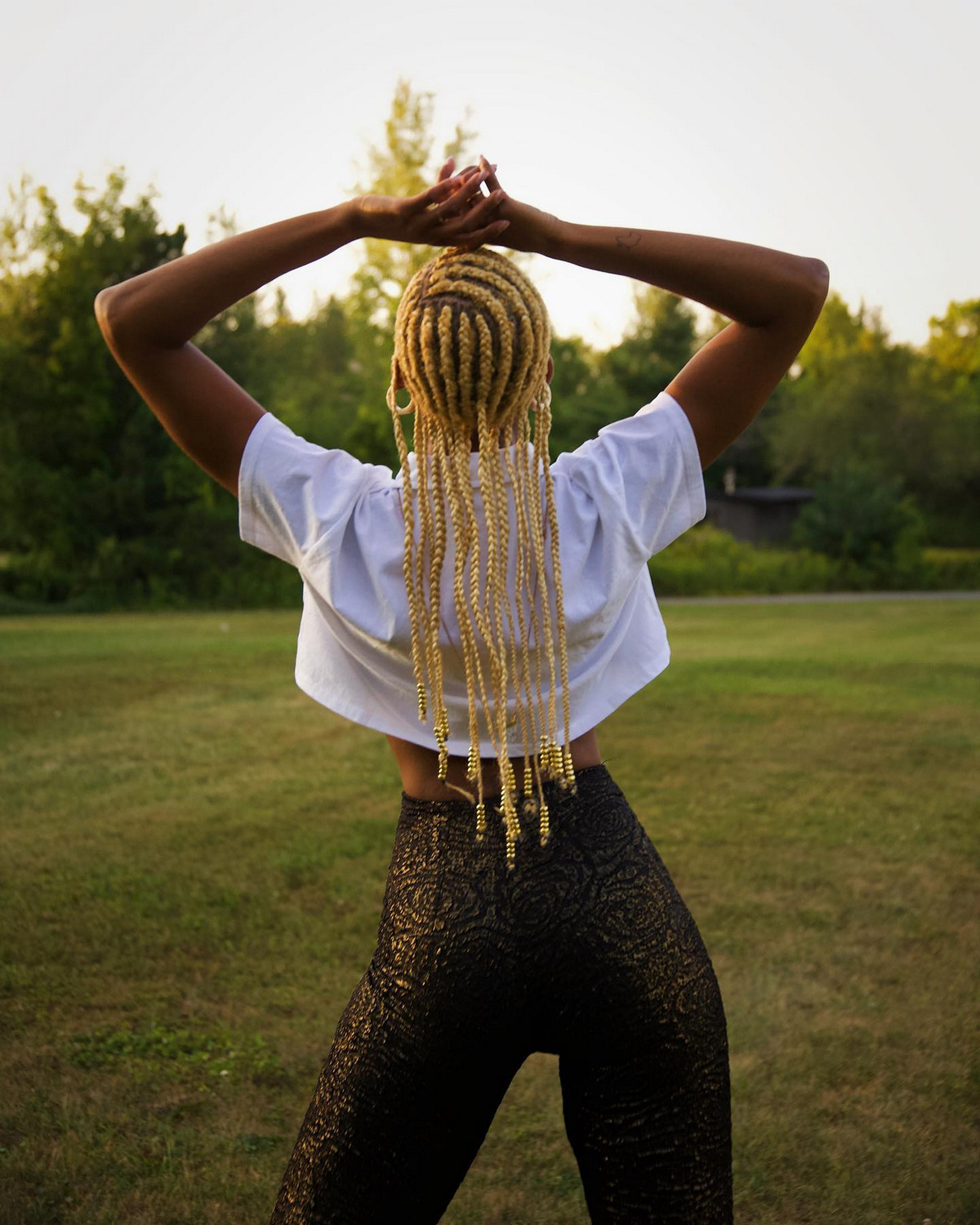 Blonde Cornrows