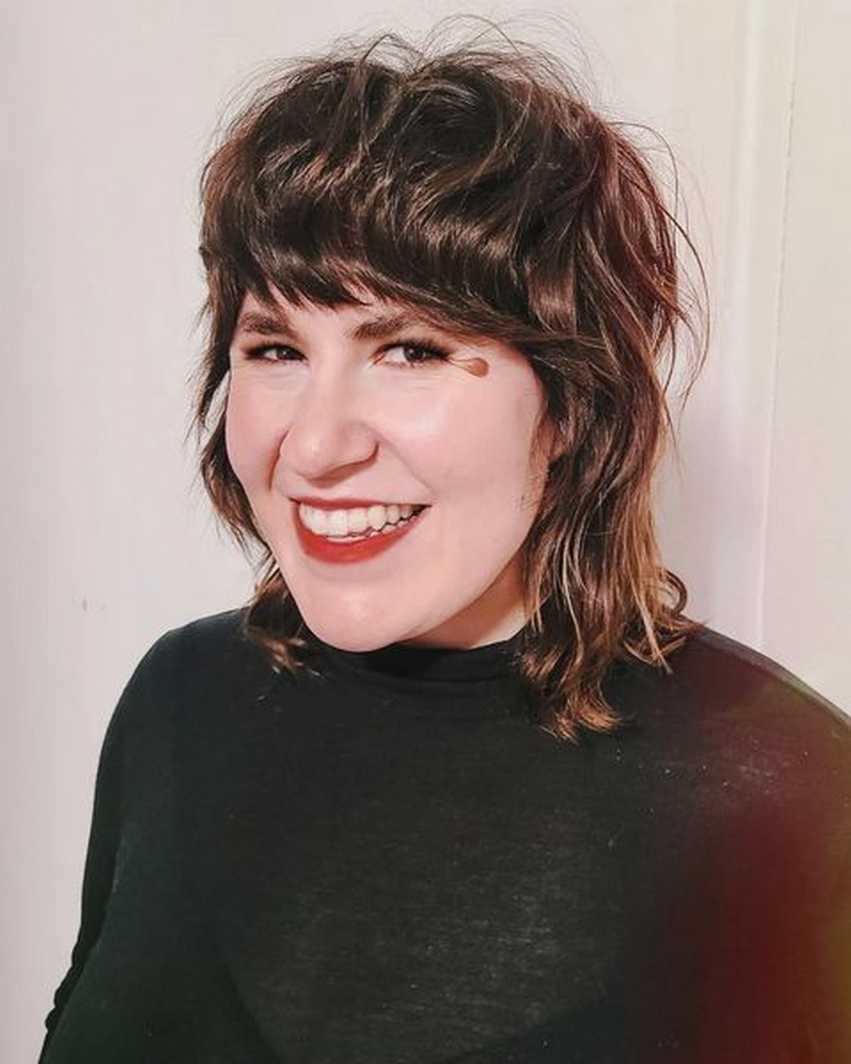 Messy Bob With Bangs