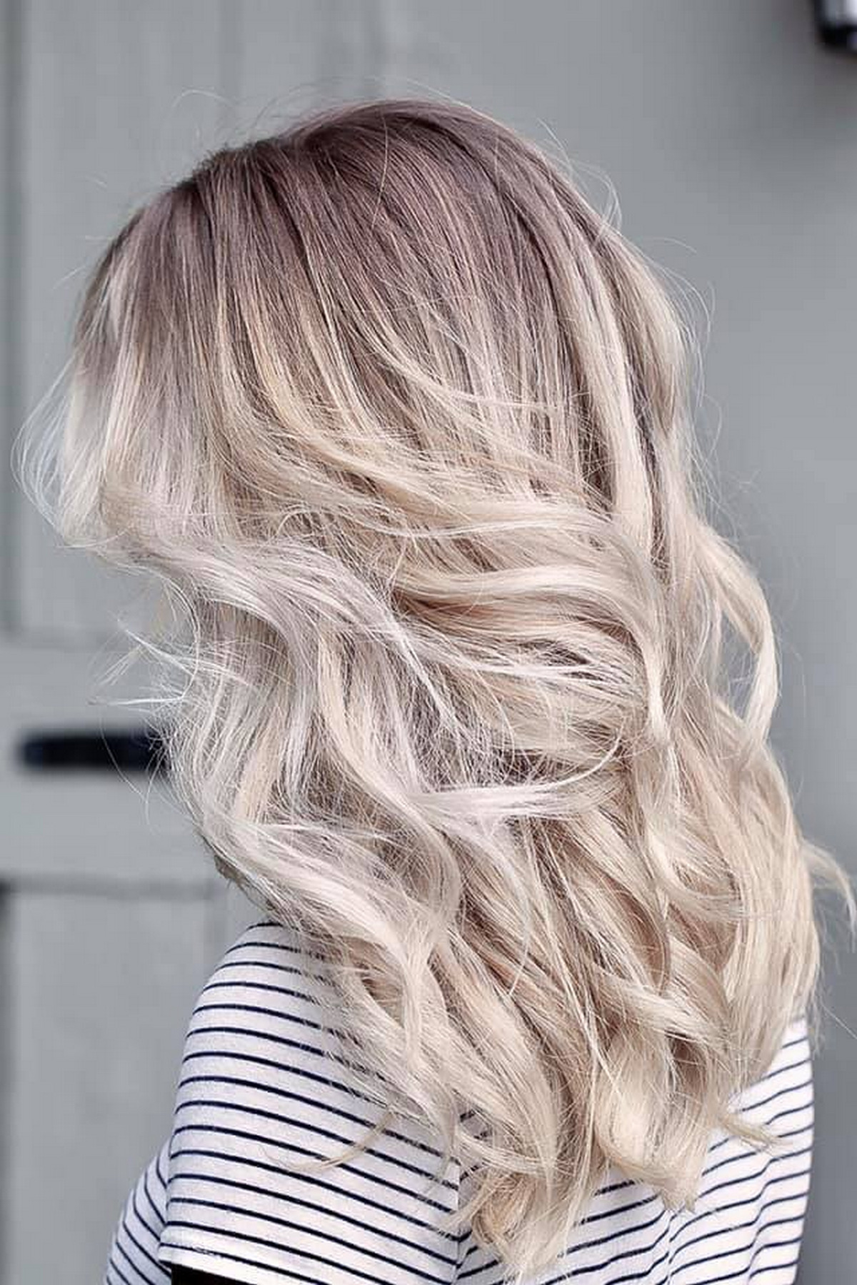 Ash Blonde Shadow Root