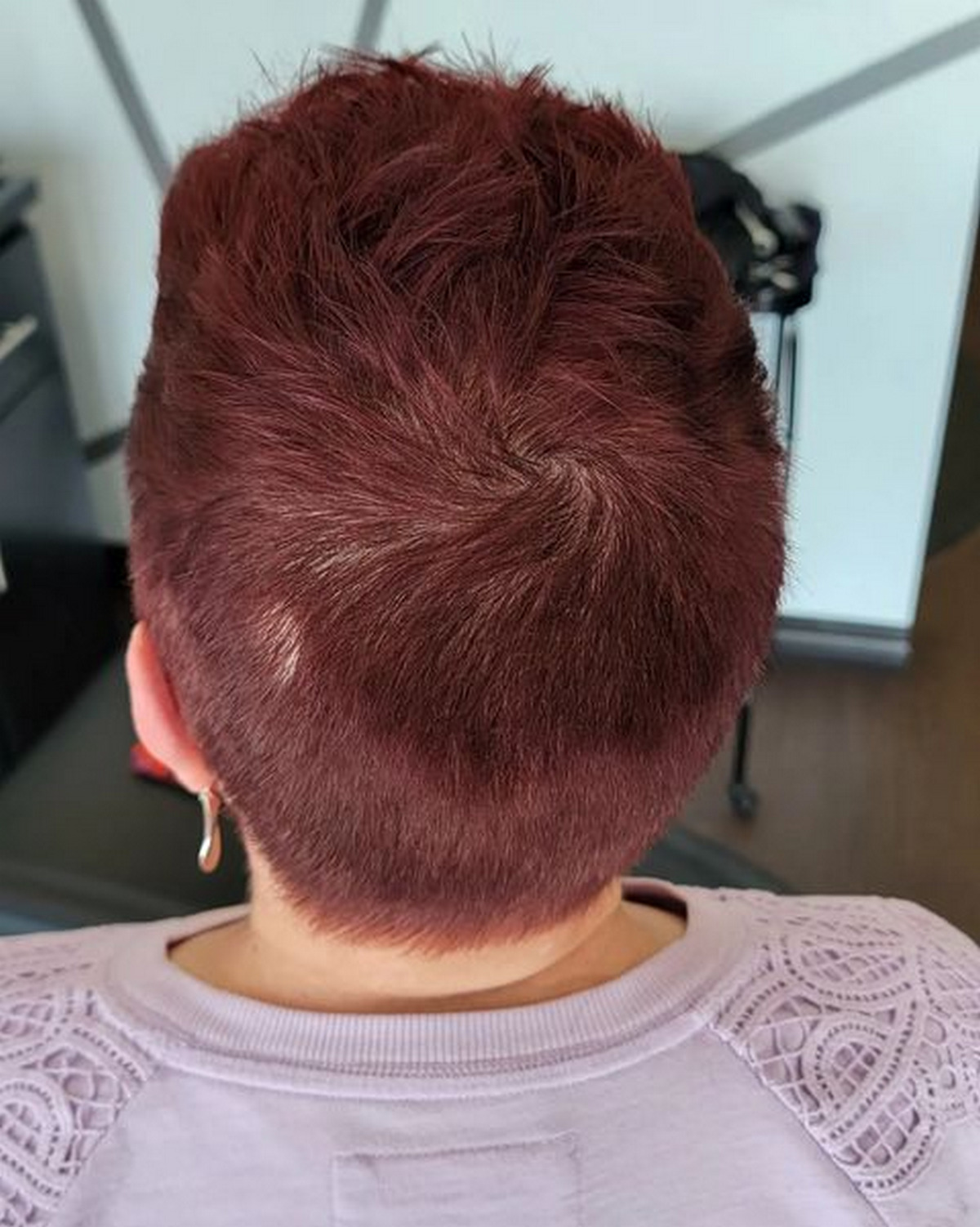 Pixie Mahogany Short Hair