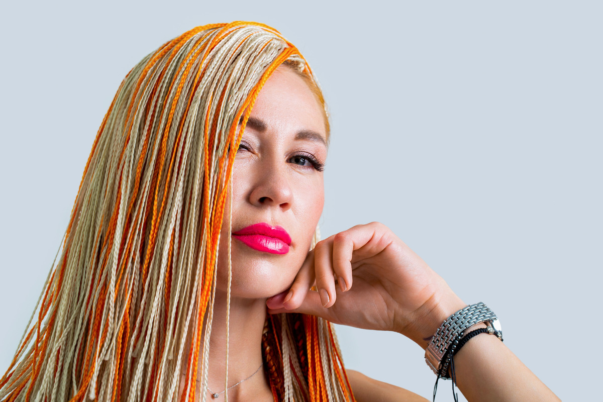 Colorful Orange Hair Braids