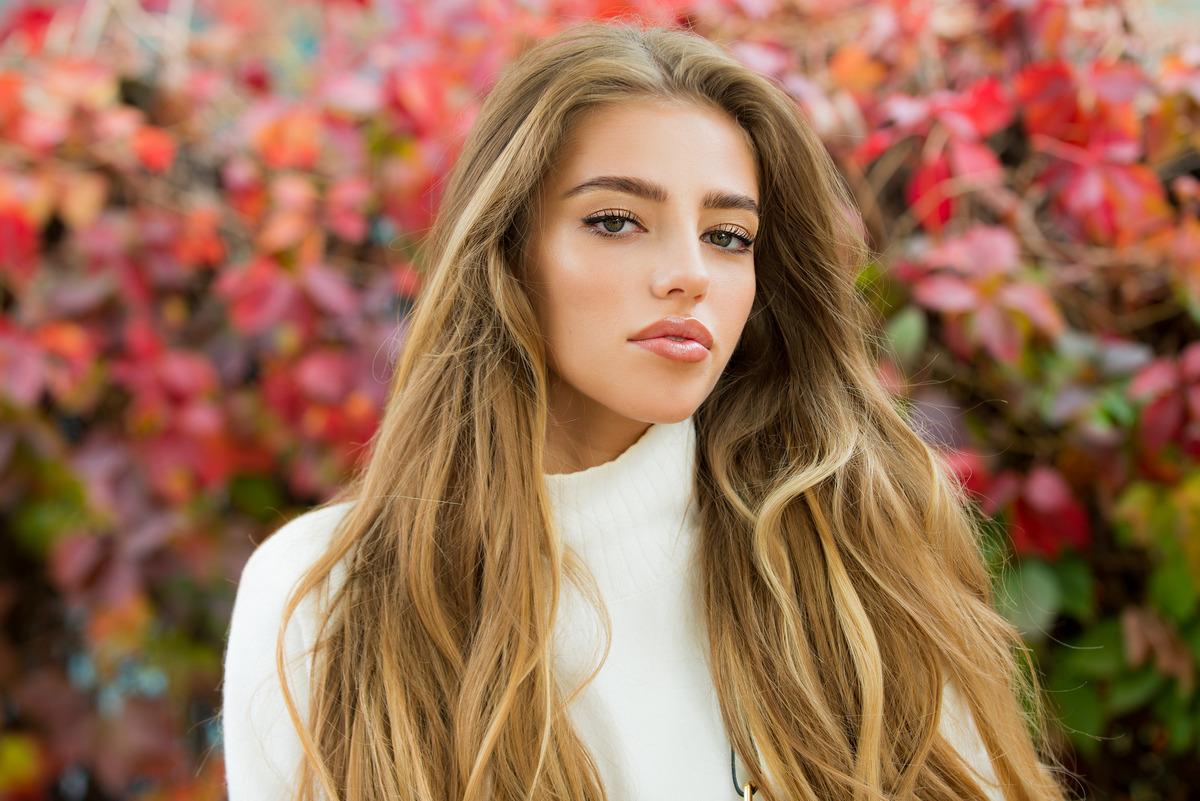Highlight Long Golden Brown Hair