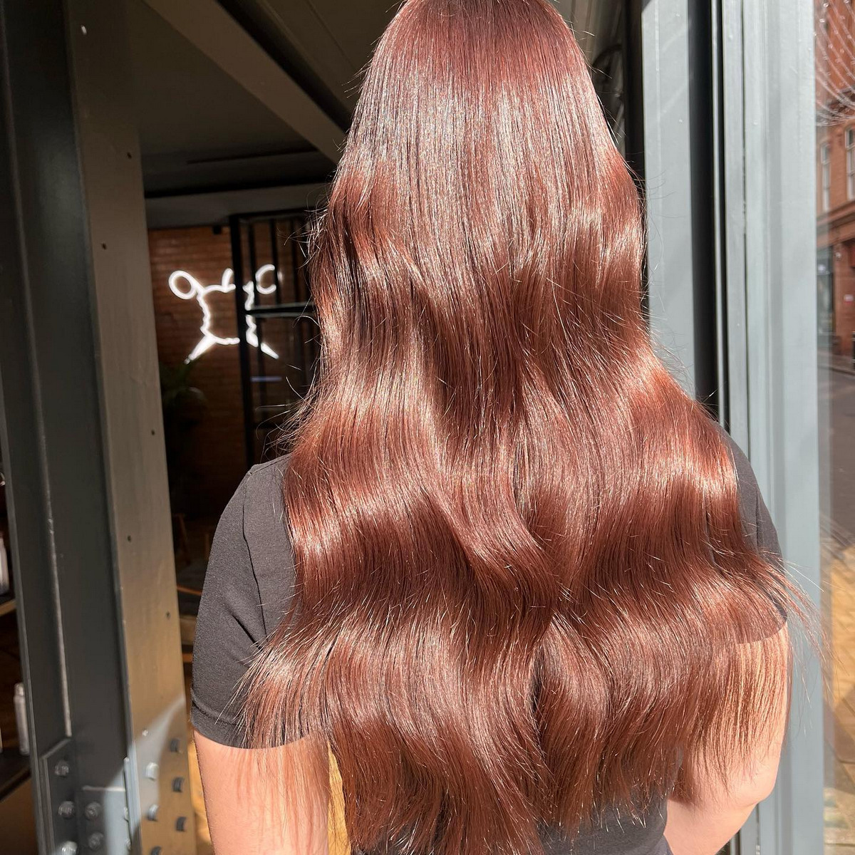 Long Cinnamon Rose Hair