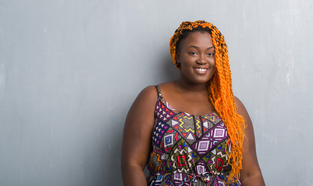 Orange Braid For Black Women