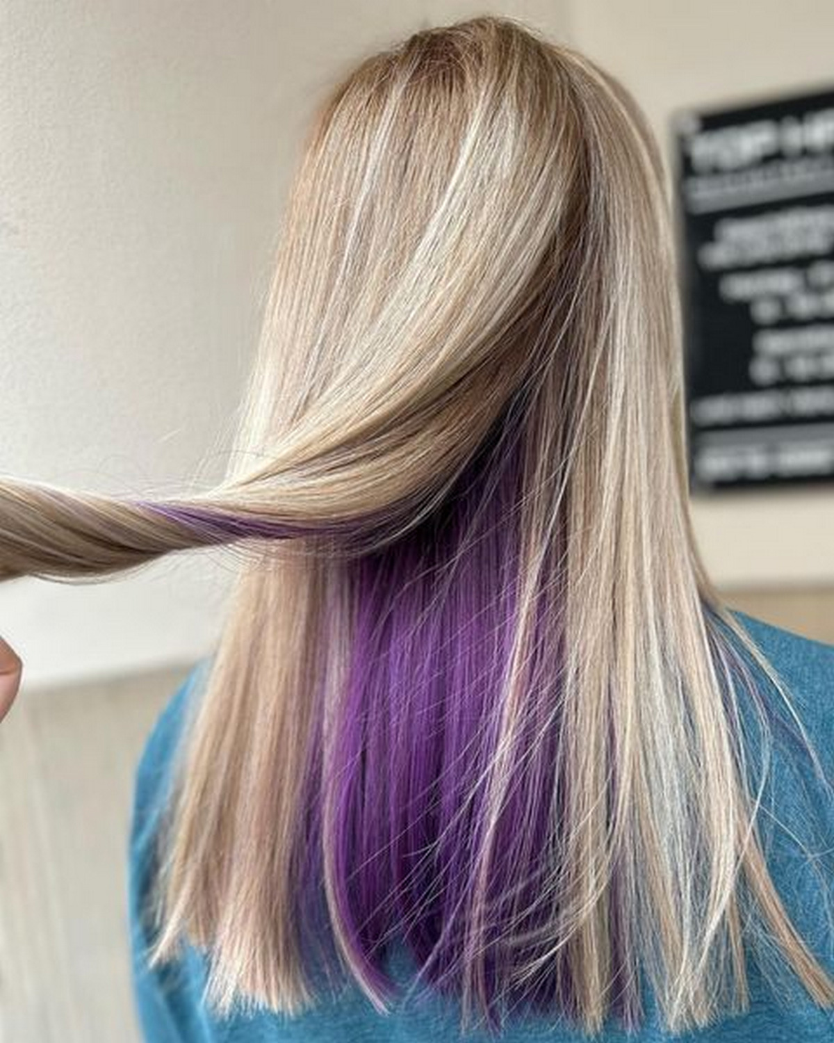 Purple Peekaboo Hair