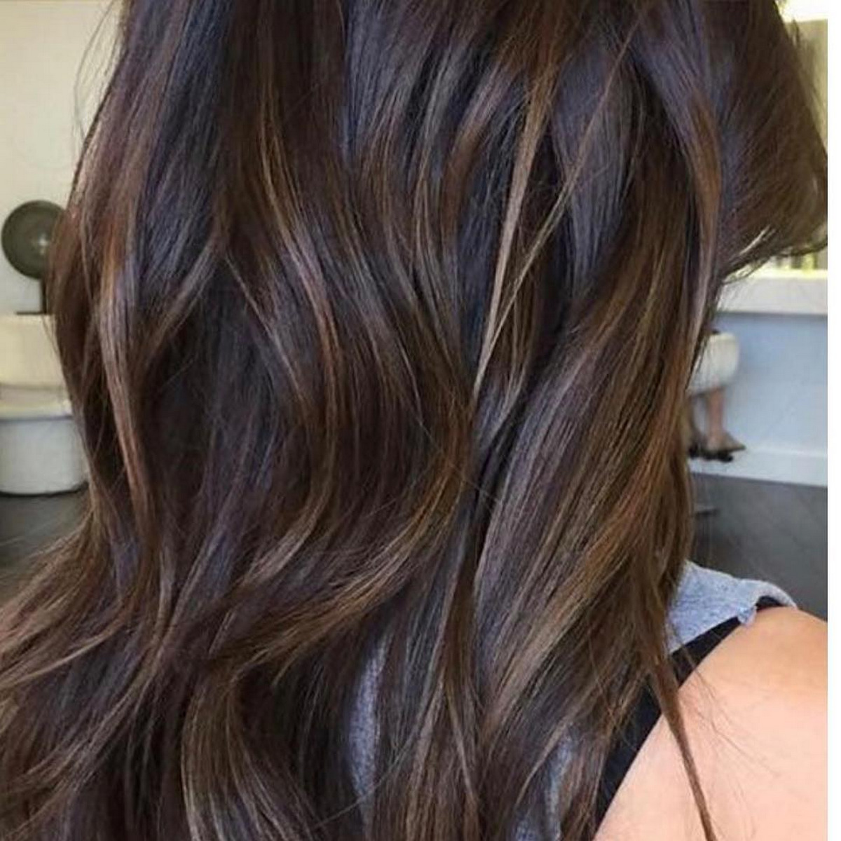 Subtle Ombre Fade On Dark Hair