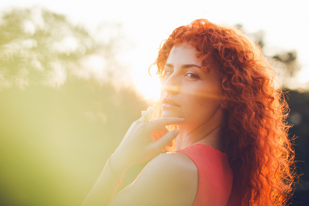 Auburn Red Medium Hair