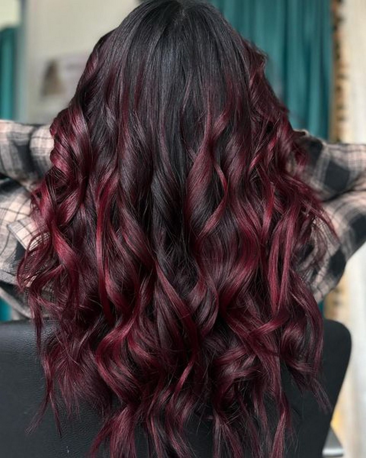 Dark Red Ombre Hair