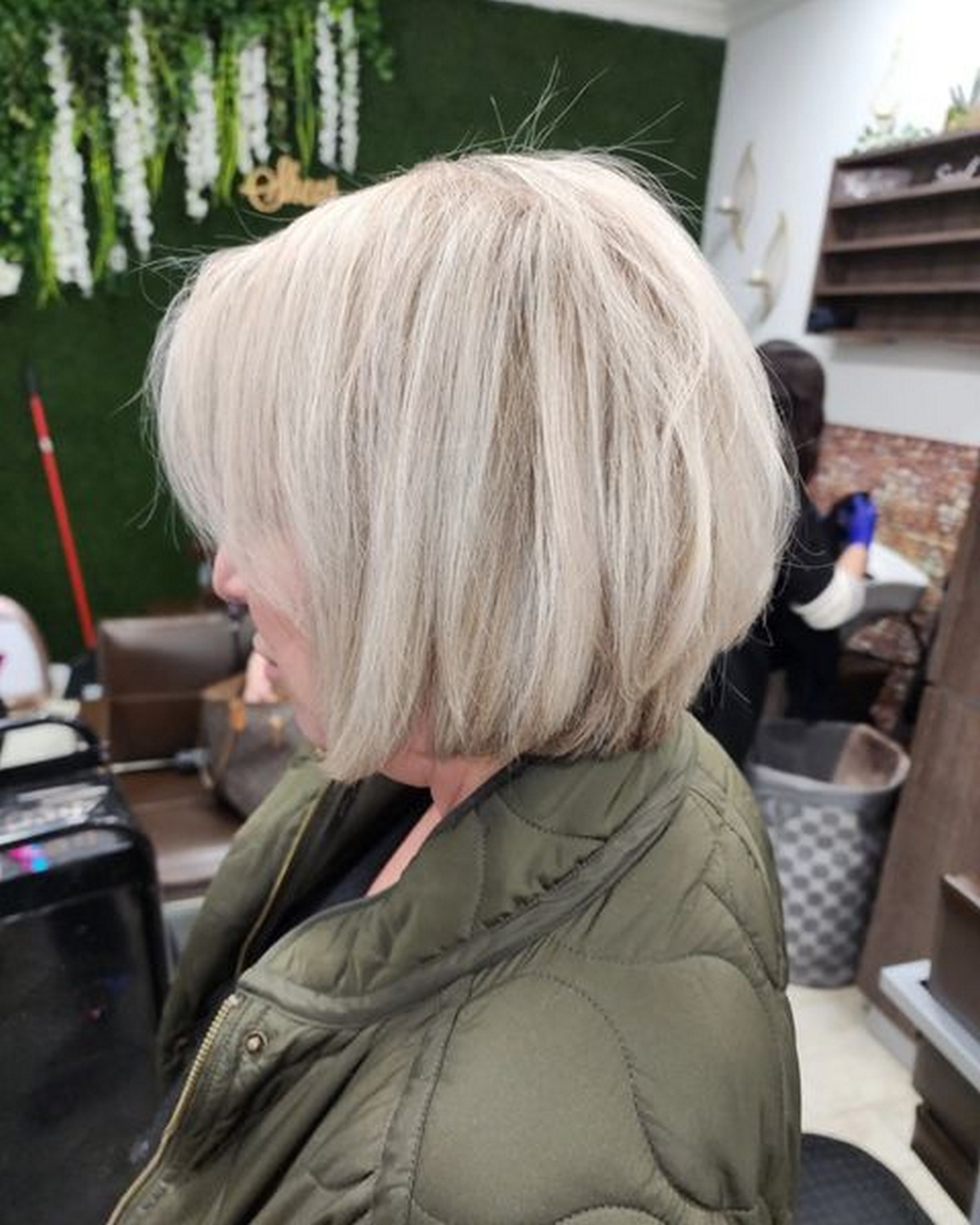 Modern Gray Rounded Bob