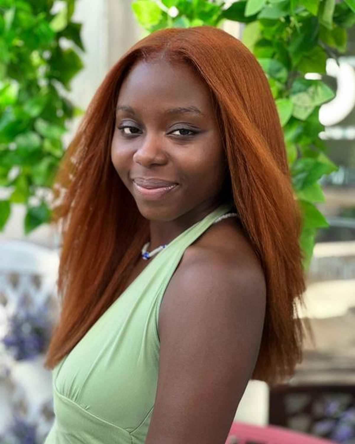 Orangey Ginger Hair Color on Black Girls