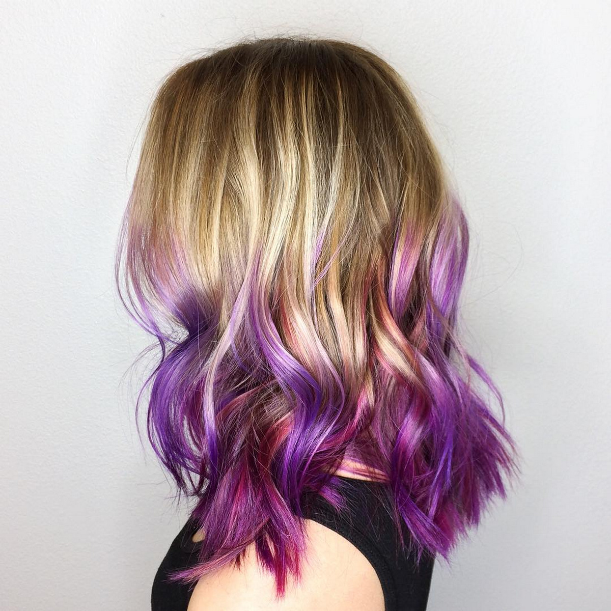 Purple-Blonde Hair Ombre
