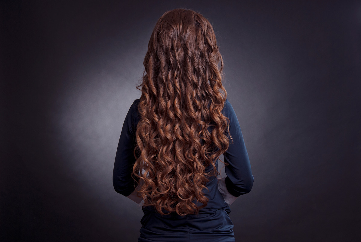 Auburn Brown Curly Long Hair