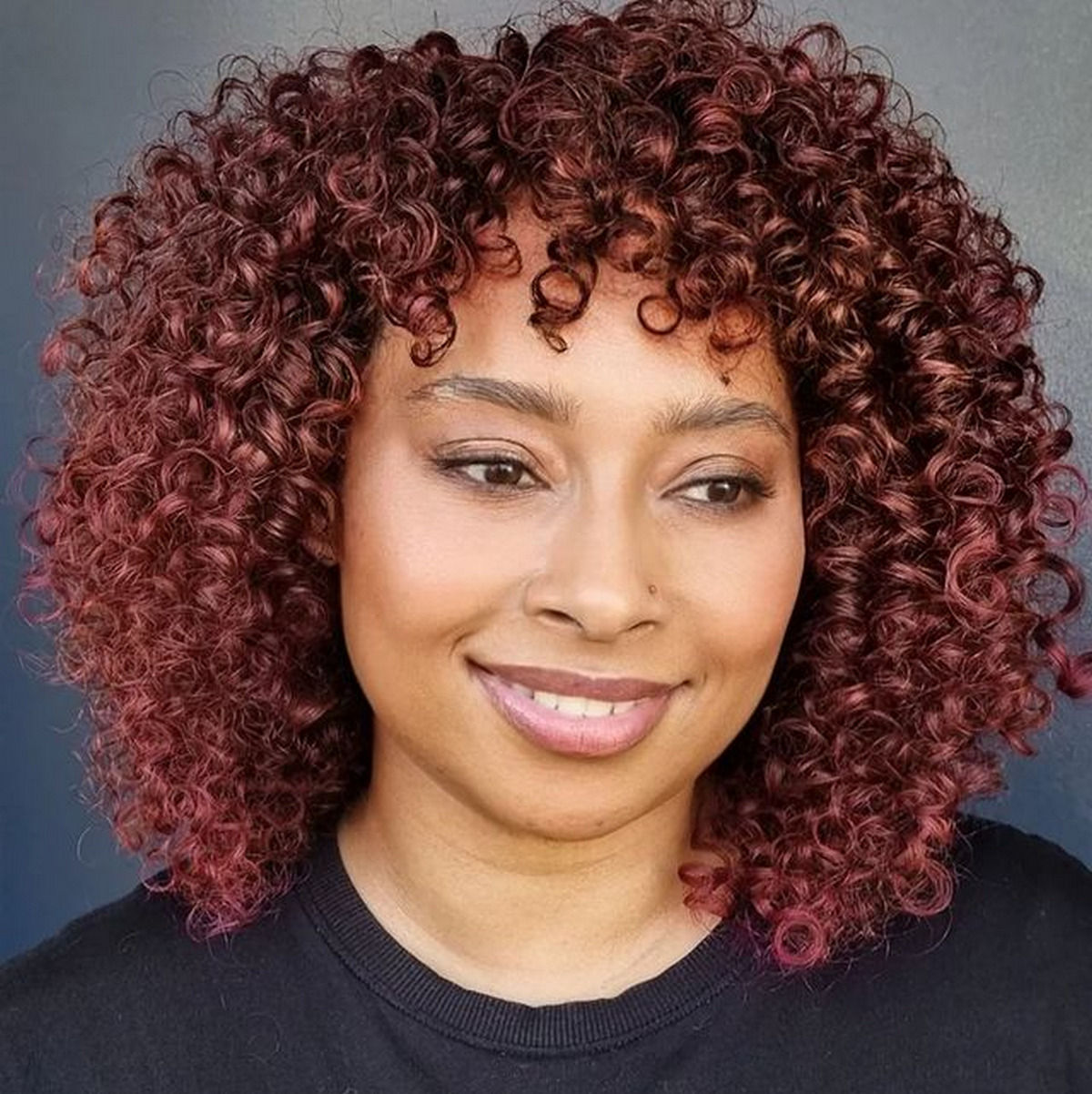 Curly Mahogany Hair For Black Women
