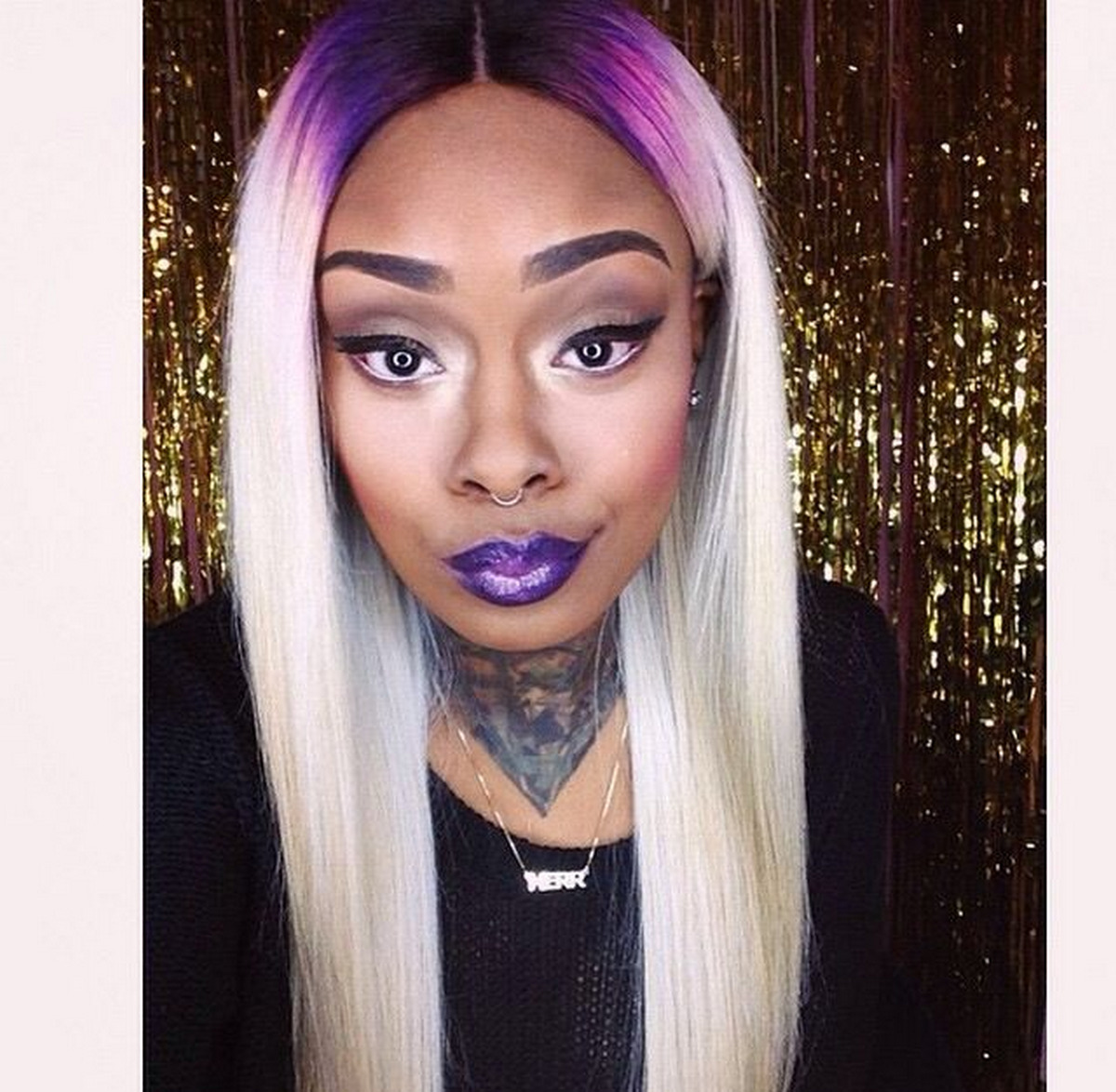 Purple Blonde Hair