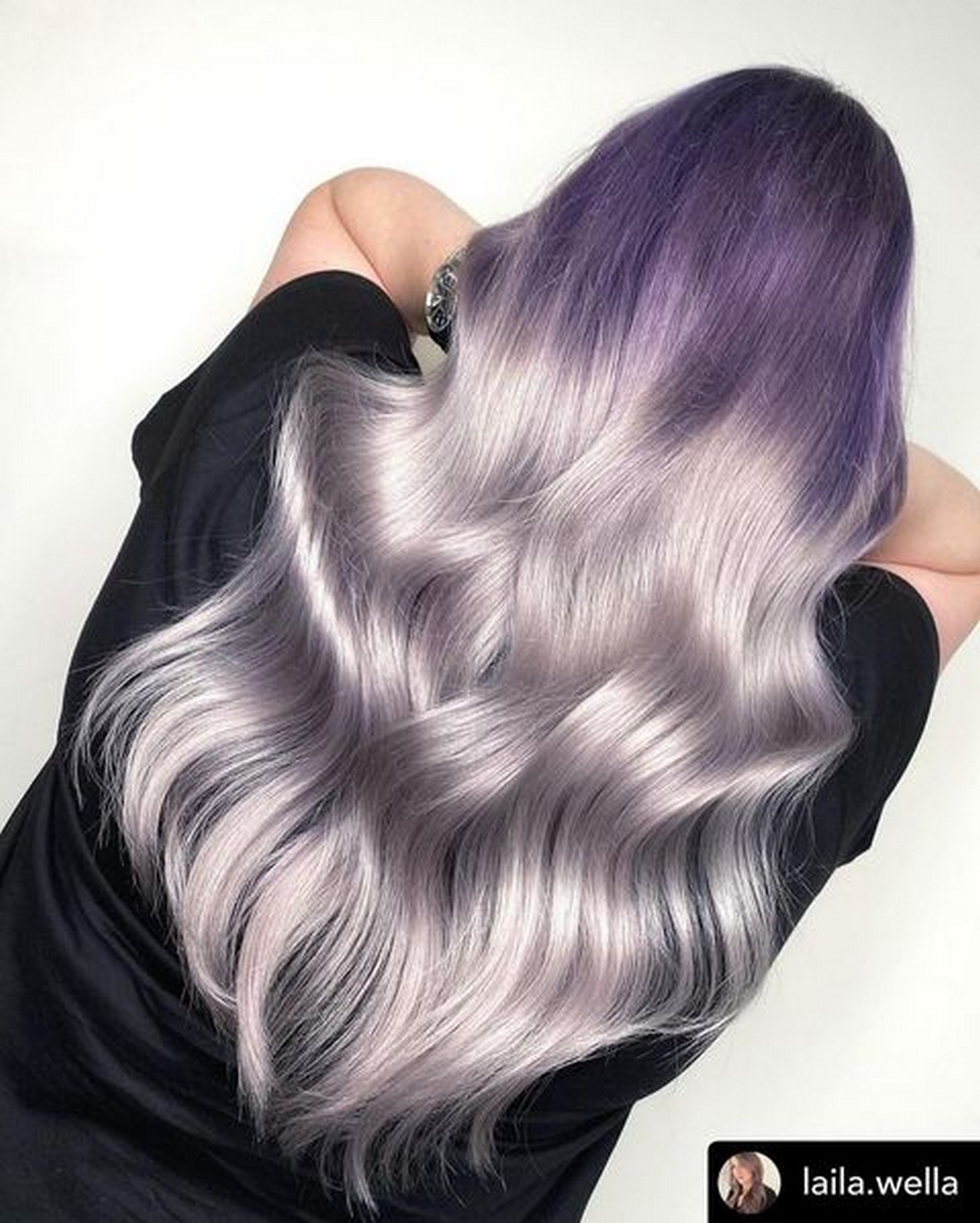 Purple Hair with Dark Roots