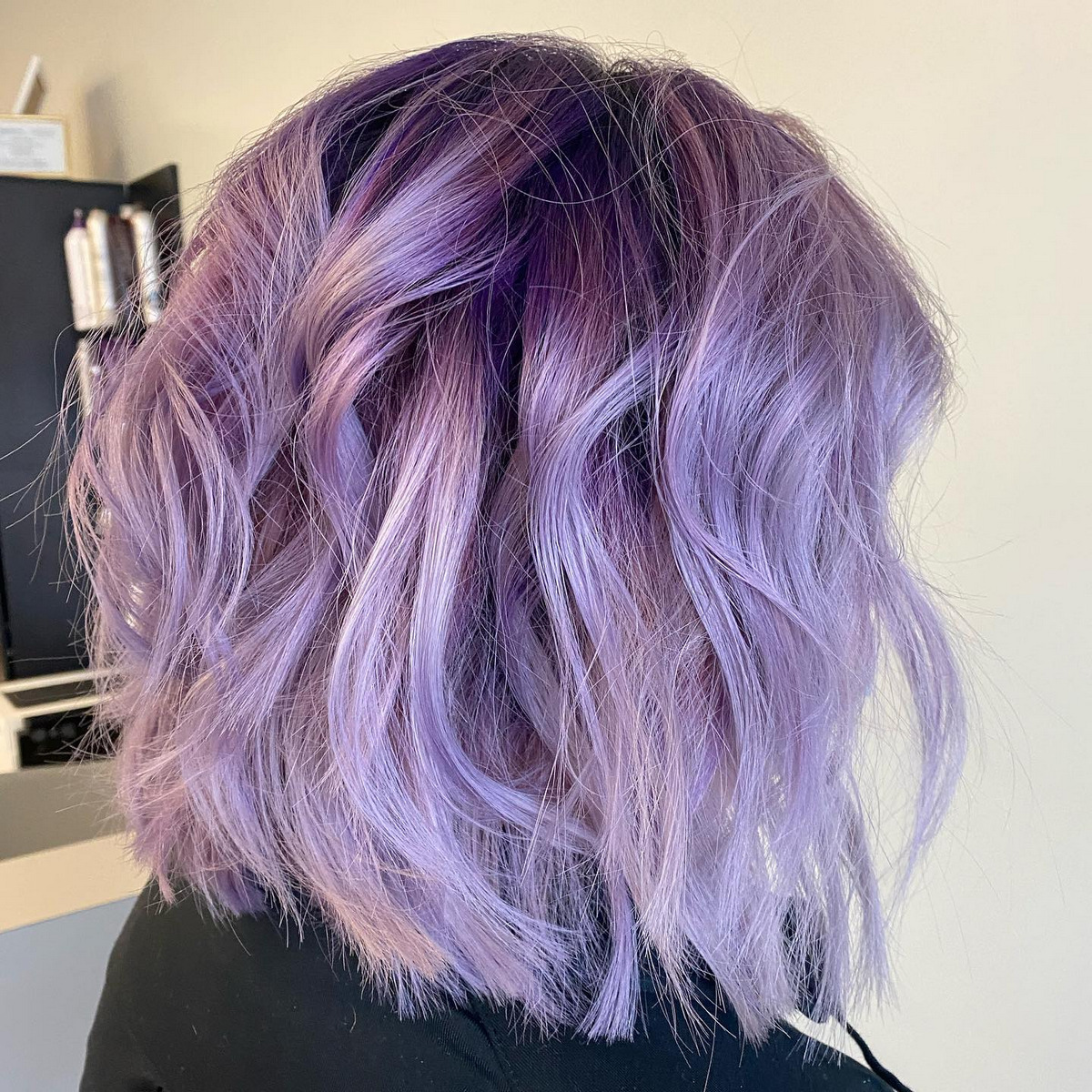 Short Purple Ombre Hair