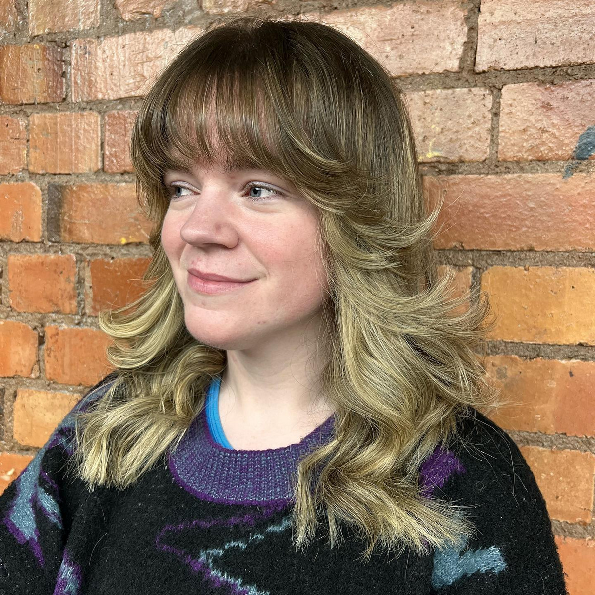 Wolf Haircut with Highlights