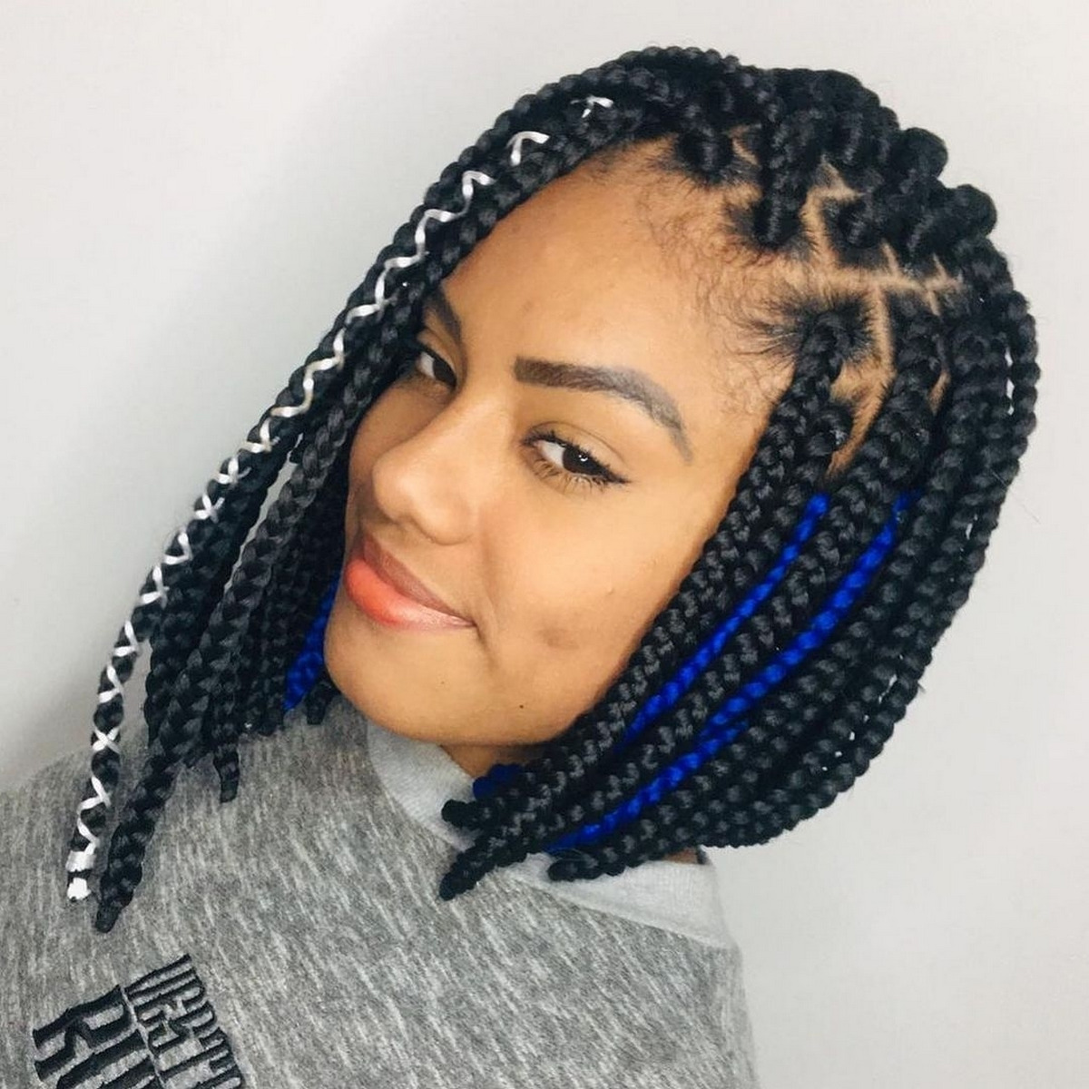 Bold Blue Braids