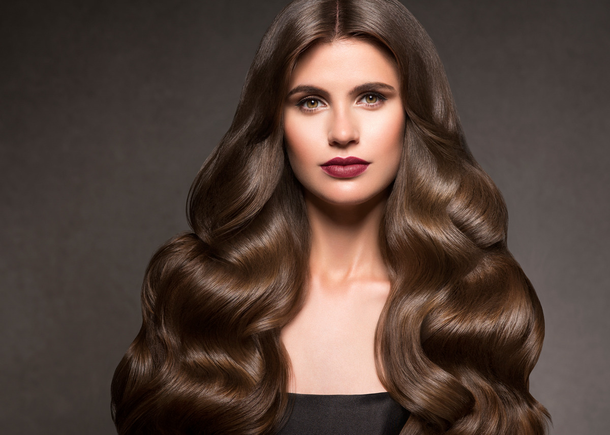 Dark Brown Chestnut Hairstyle, Wavy Curls