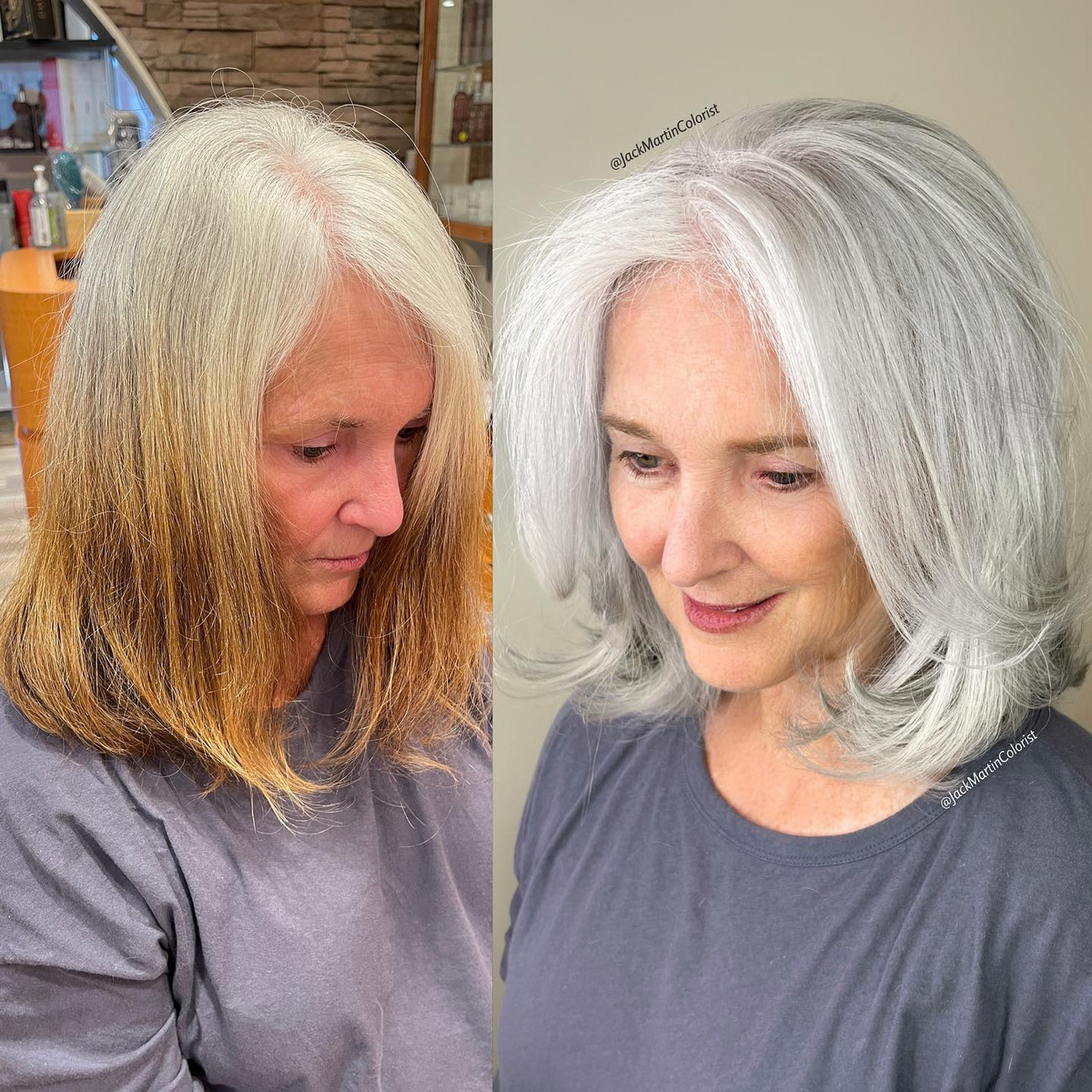 Gray Layered Bob