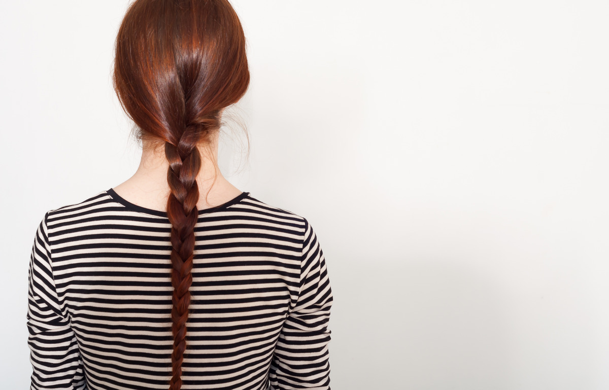 Long Braided Auburn Brown Hair