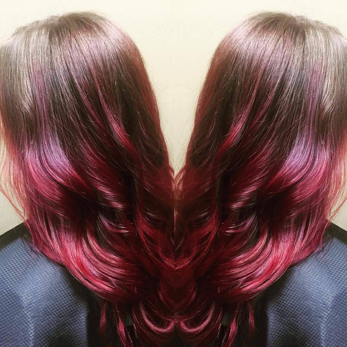 Maroon Ombre Hair